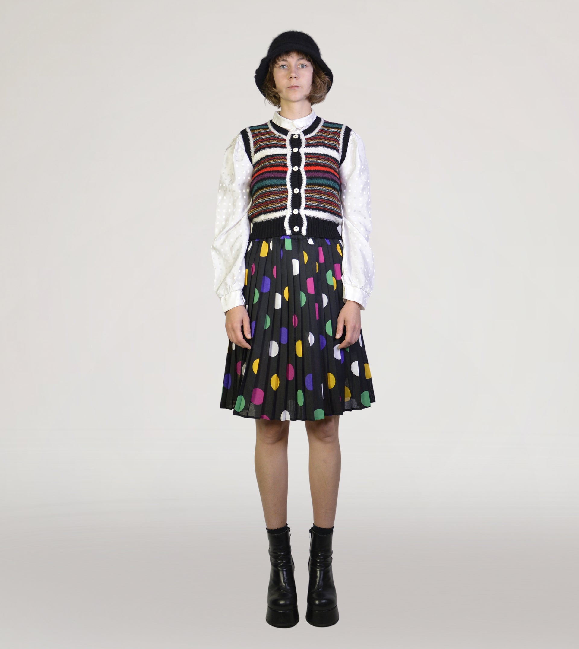Dotted skirt - PICKNWEIGHT - VINTAGE KILO STORE