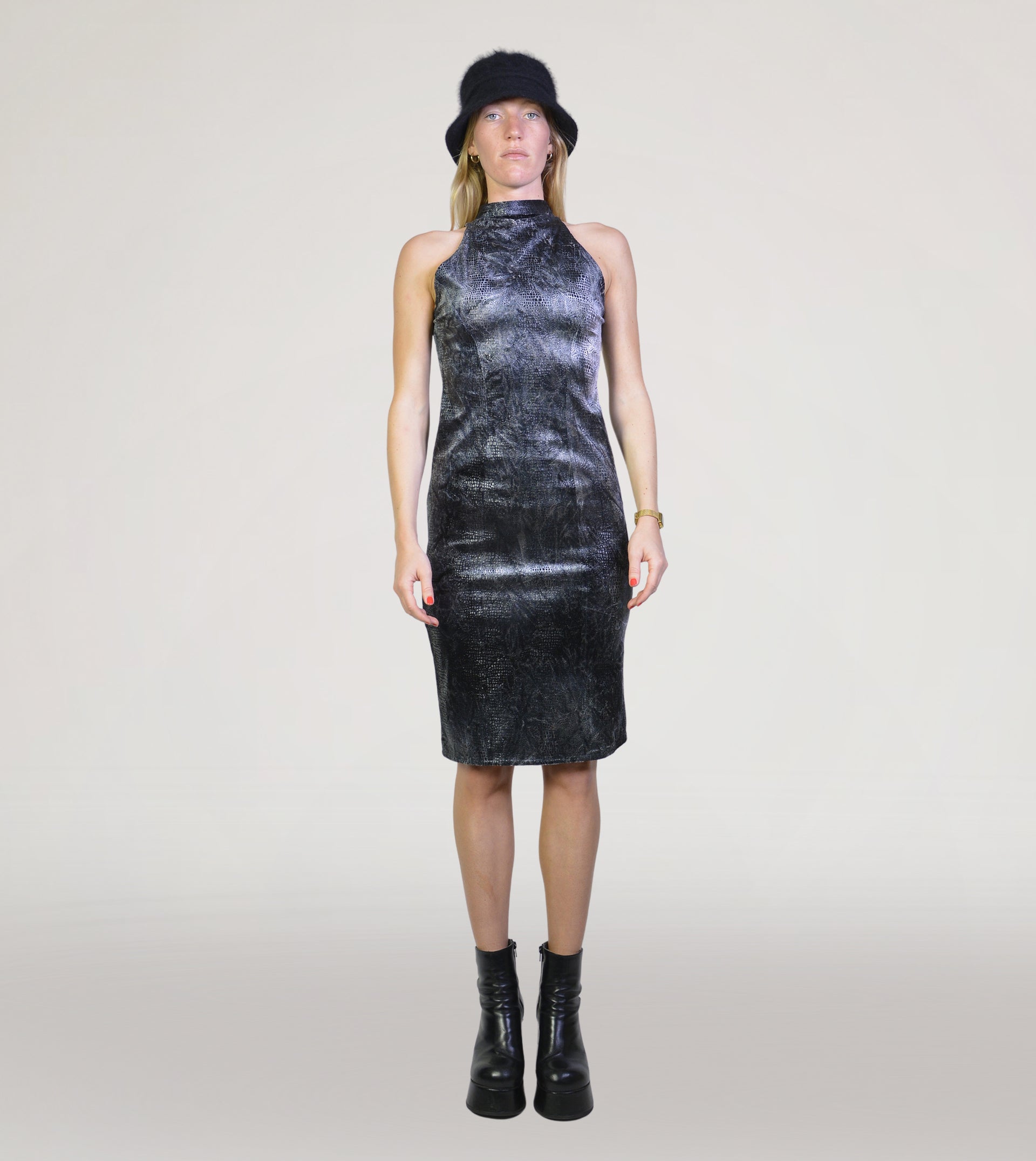 Velour snake dress - PICKNWEIGHT - VINTAGE KILO STORE