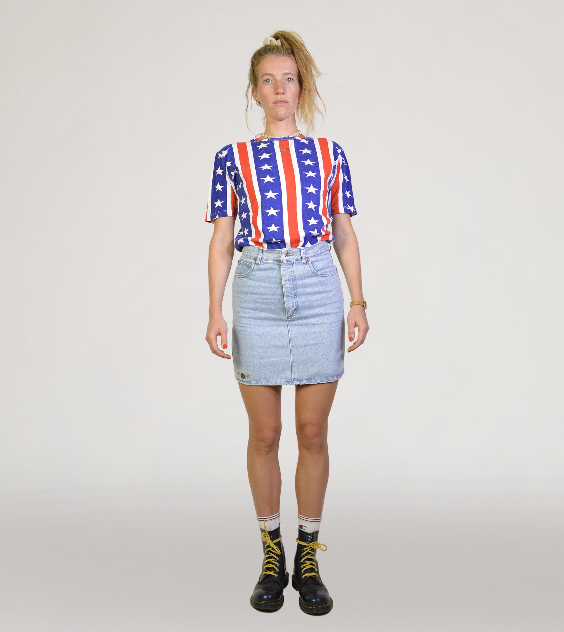 US print tee - PICKNWEIGHT - VINTAGE KILO STORE
