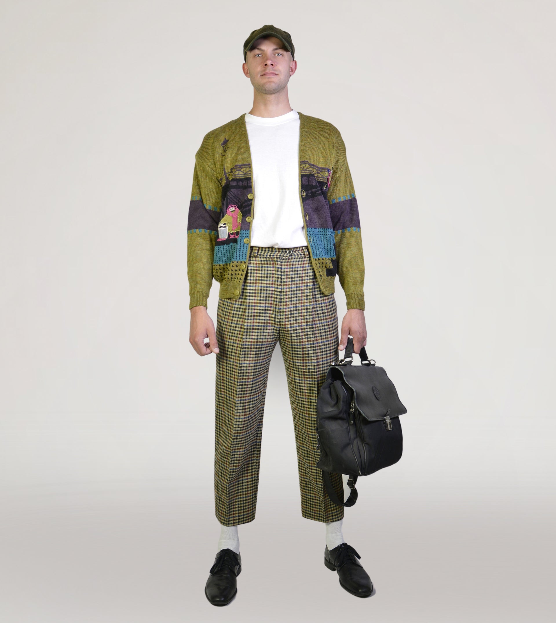 80s printed cardigan - PICKNWEIGHT - VINTAGE KILO STORE