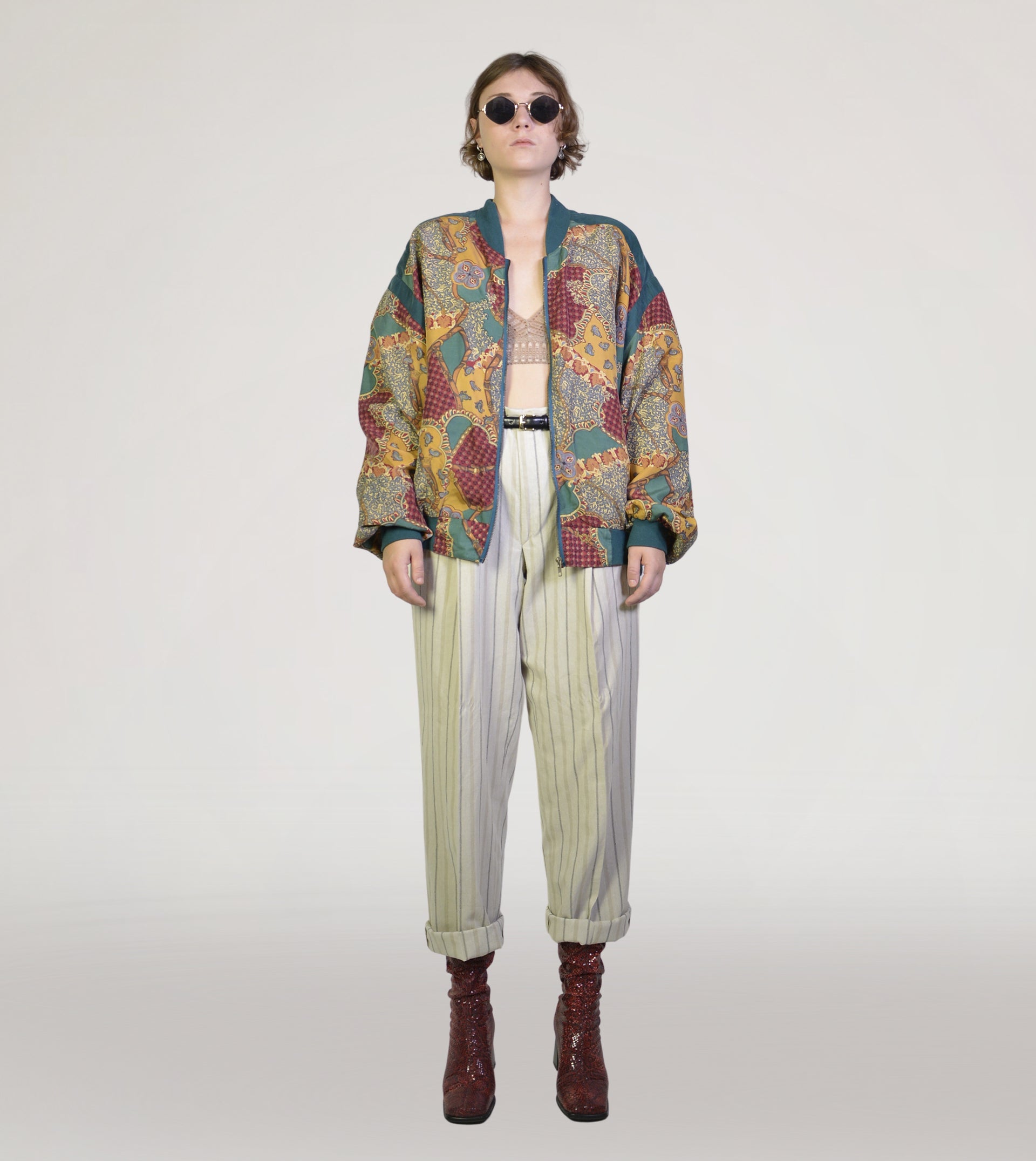 Baroque print jacket - PICKNWEIGHT - VINTAGE KILO STORE