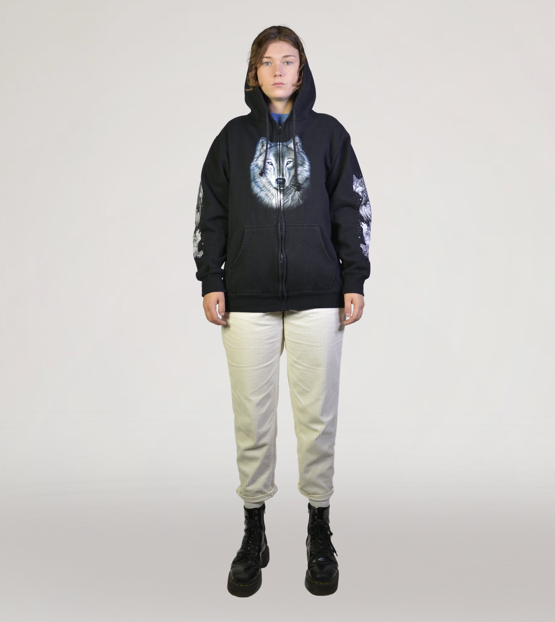 80s printed animal hoodie - PICKNWEIGHT - VINTAGE KILO STORE