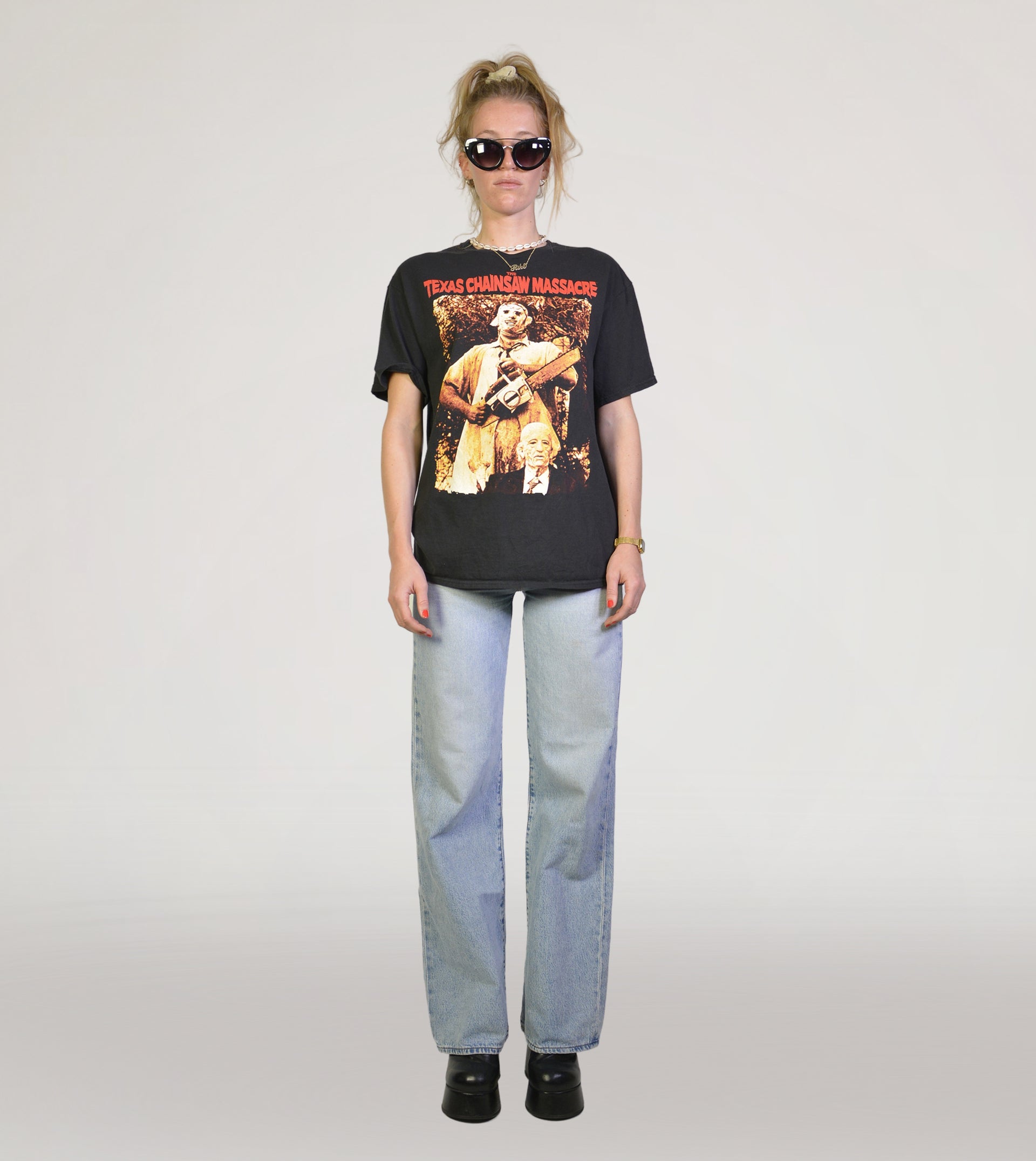 Horror printed tee - PICKNWEIGHT - VINTAGE KILO STORE