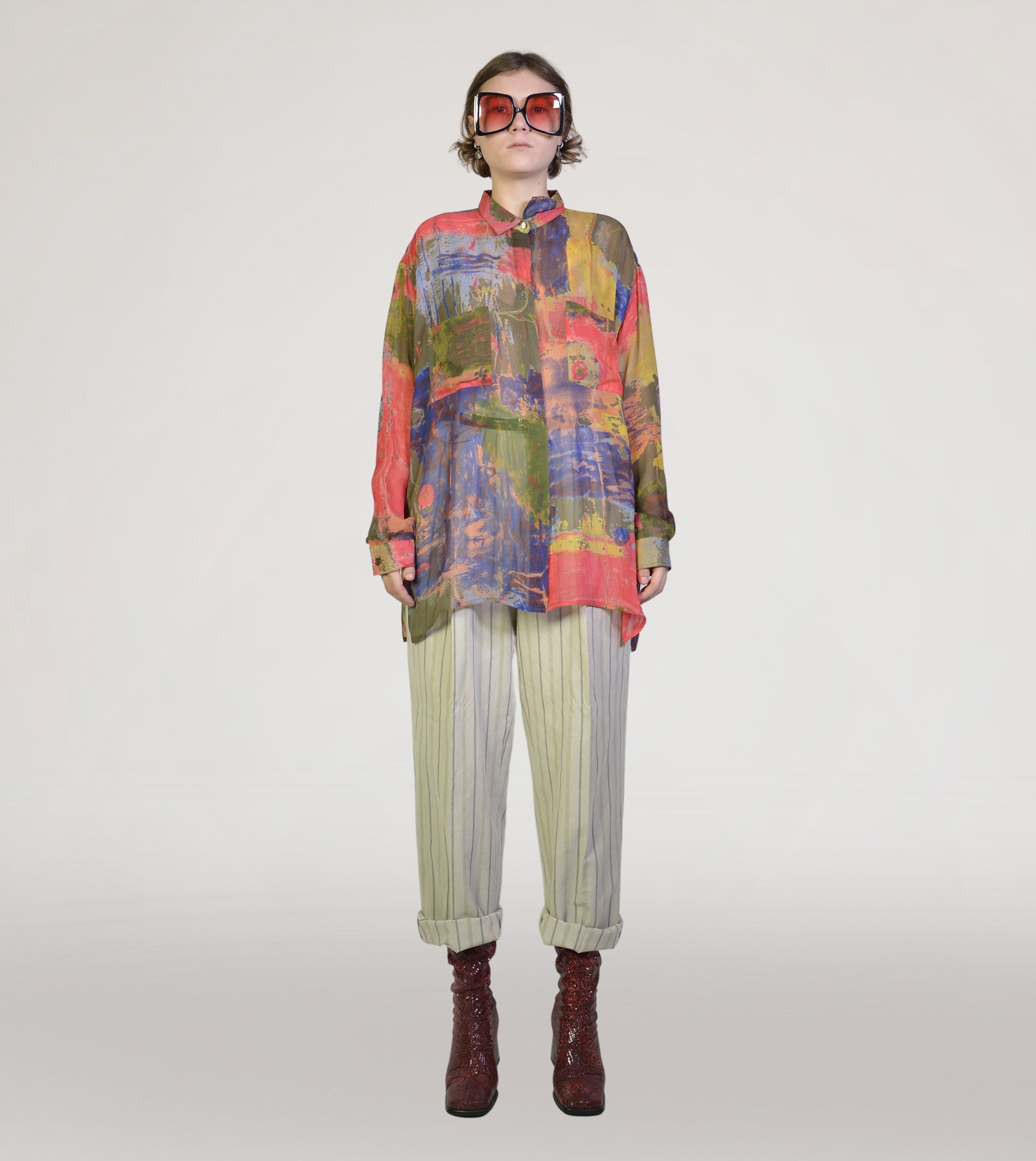 80s silk blouse - PICKNWEIGHT - VINTAGE KILO STORE