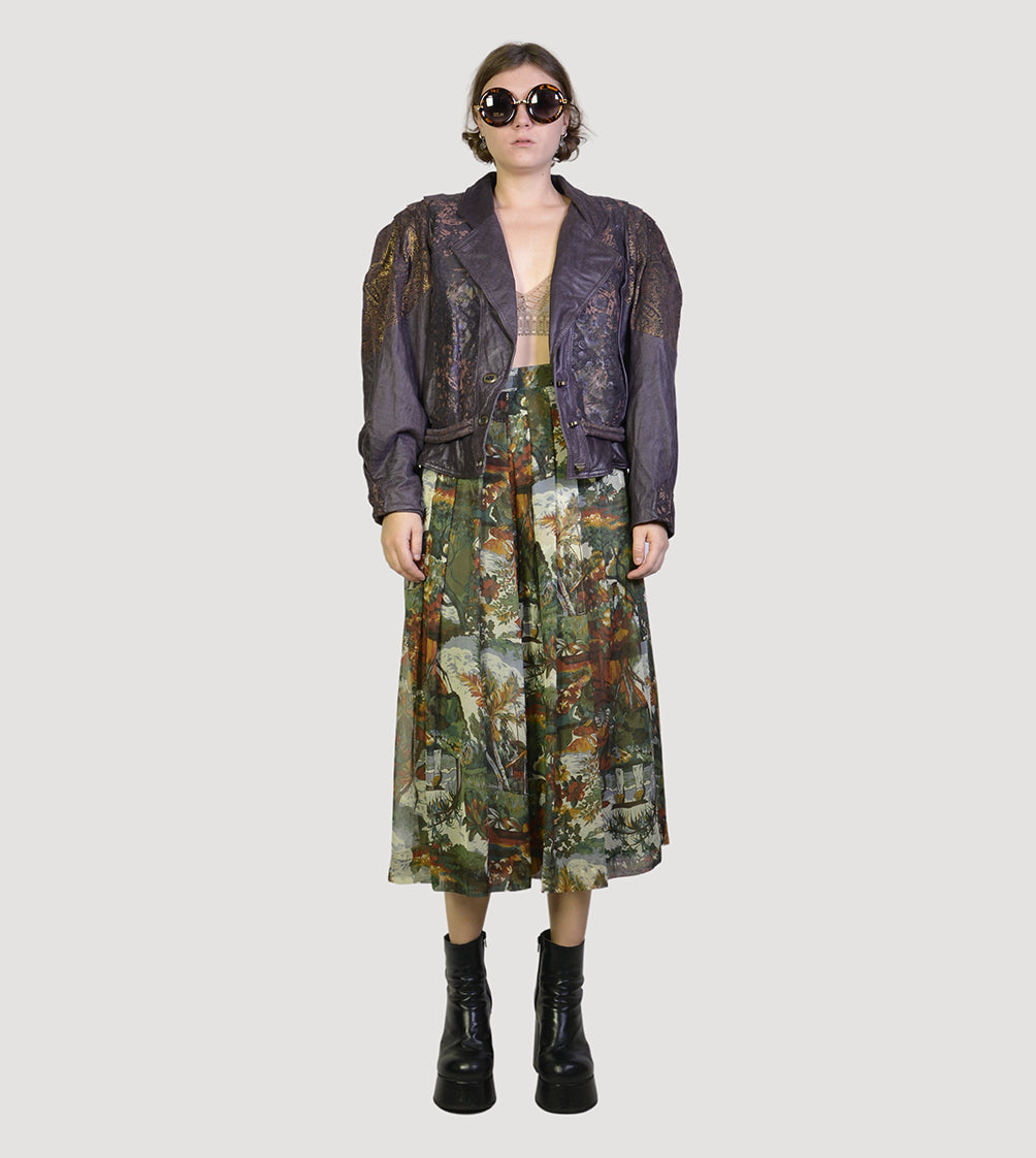 80s printed culotte - PICKNWEIGHT - VINTAGE KILO STORE