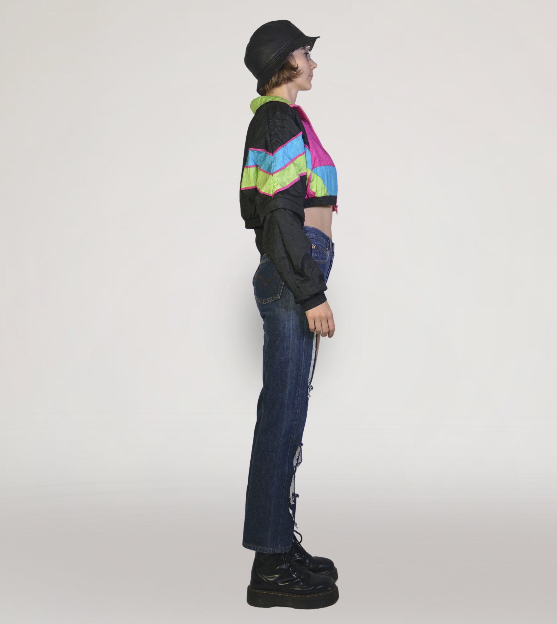 PNW (RE)COLLECTION Crop zip track top - PICKNWEIGHT - VINTAGE KILO STORE