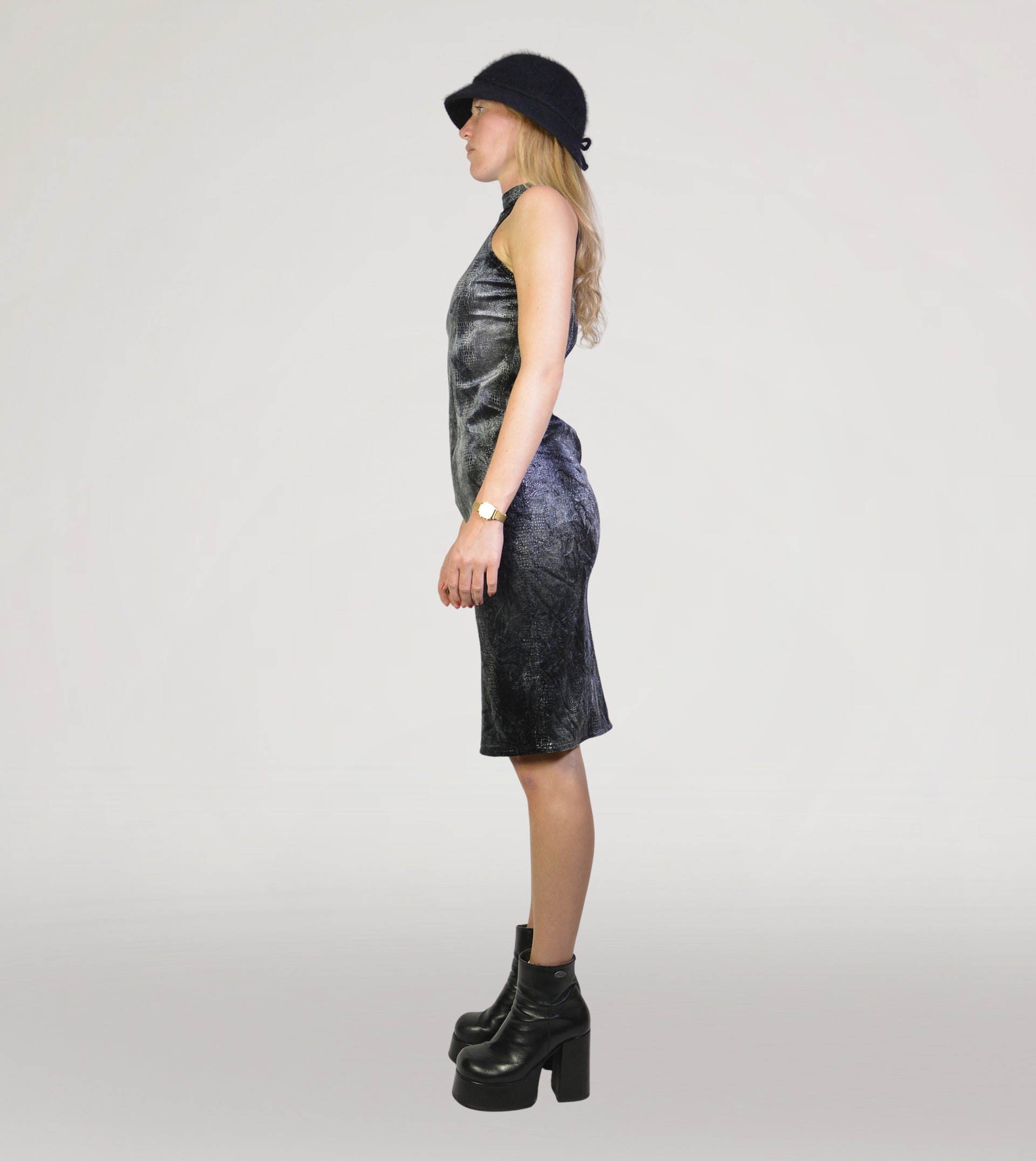 Velour snake dress - PICKNWEIGHT - VINTAGE KILO STORE