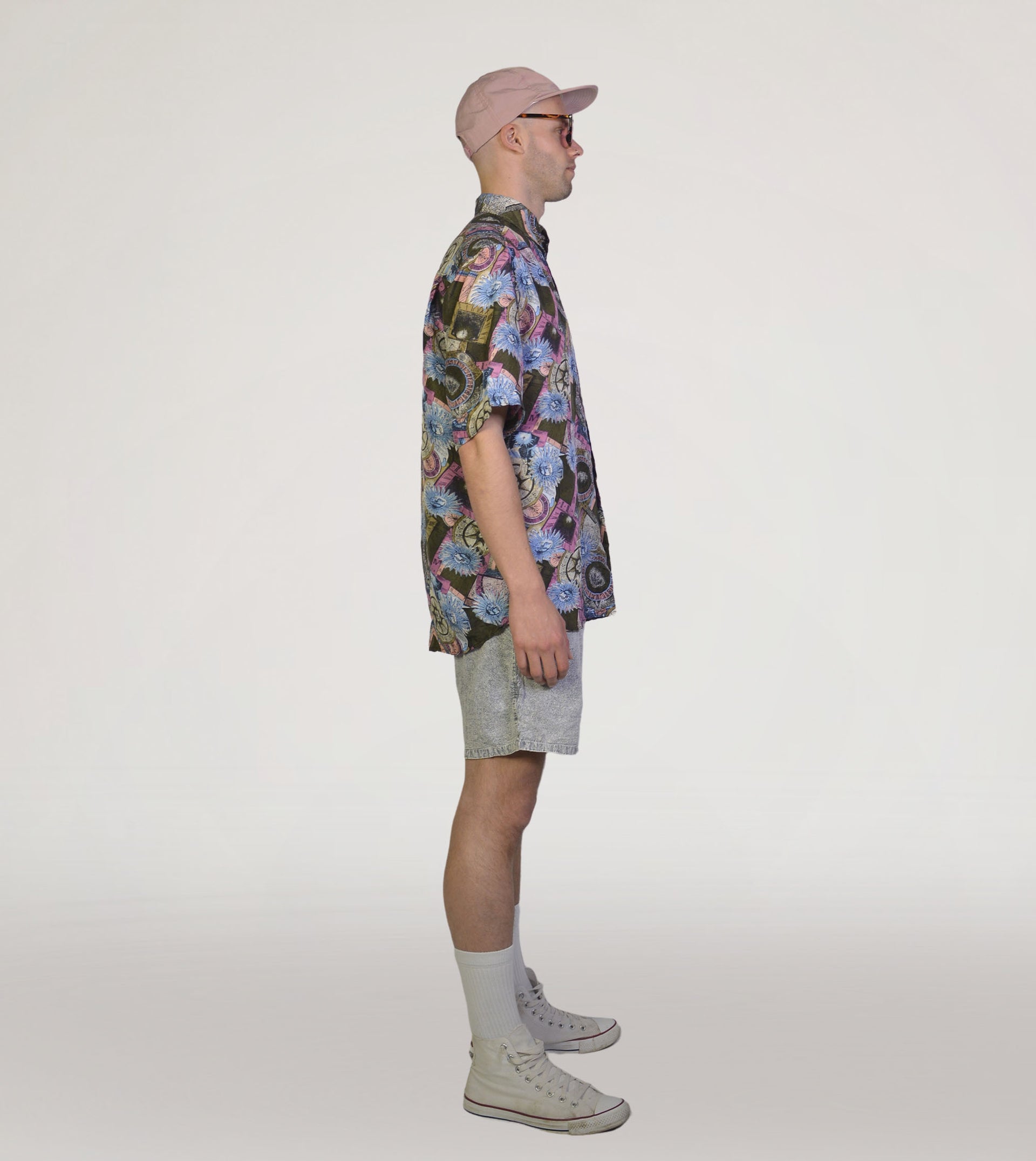 80s printed silk shirt - PICKNWEIGHT - VINTAGE KILO STORE