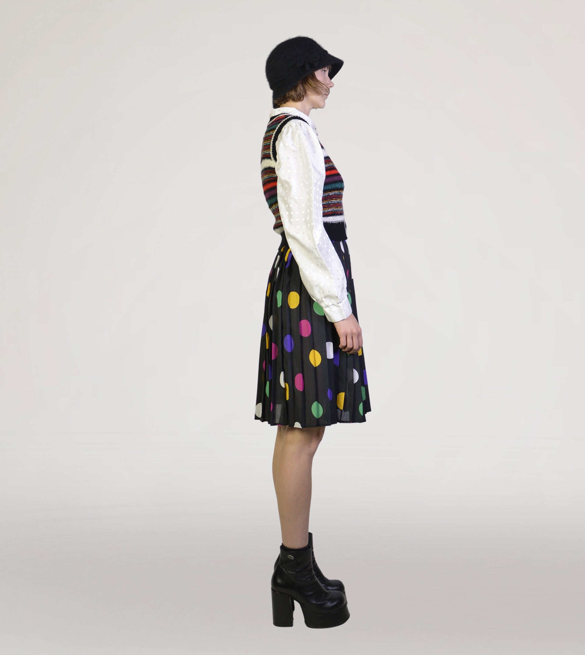 Dotted skirt - PICKNWEIGHT - VINTAGE KILO STORE