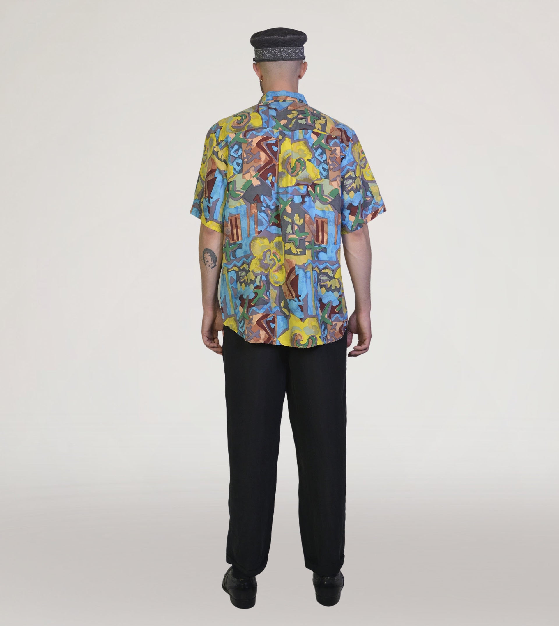 80s printed silk shirt - PICKNWEIGHT - VINTAGE KILO STORE