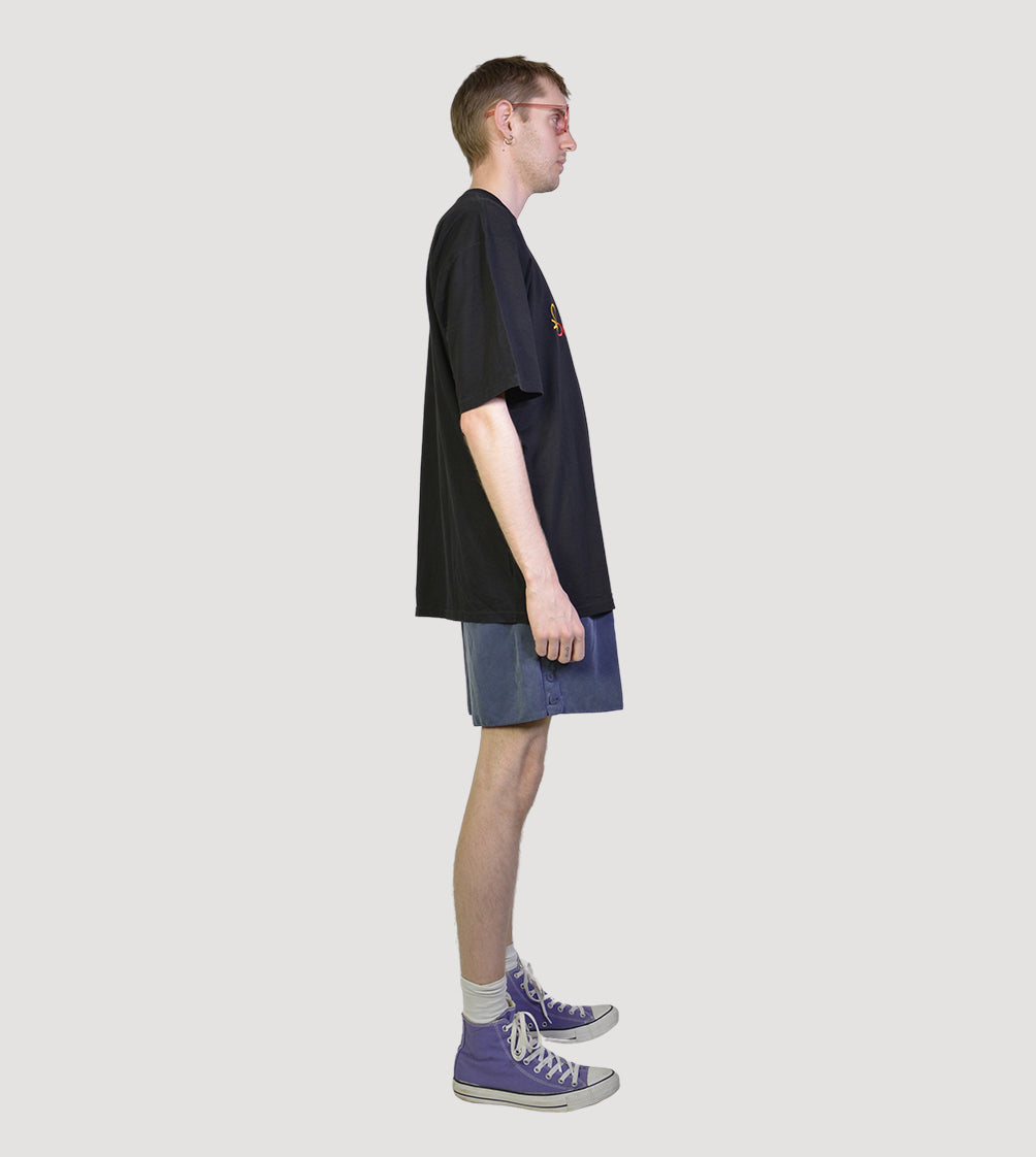 Black benetton tee - PICKNWEIGHT - VINTAGE KILO STORE