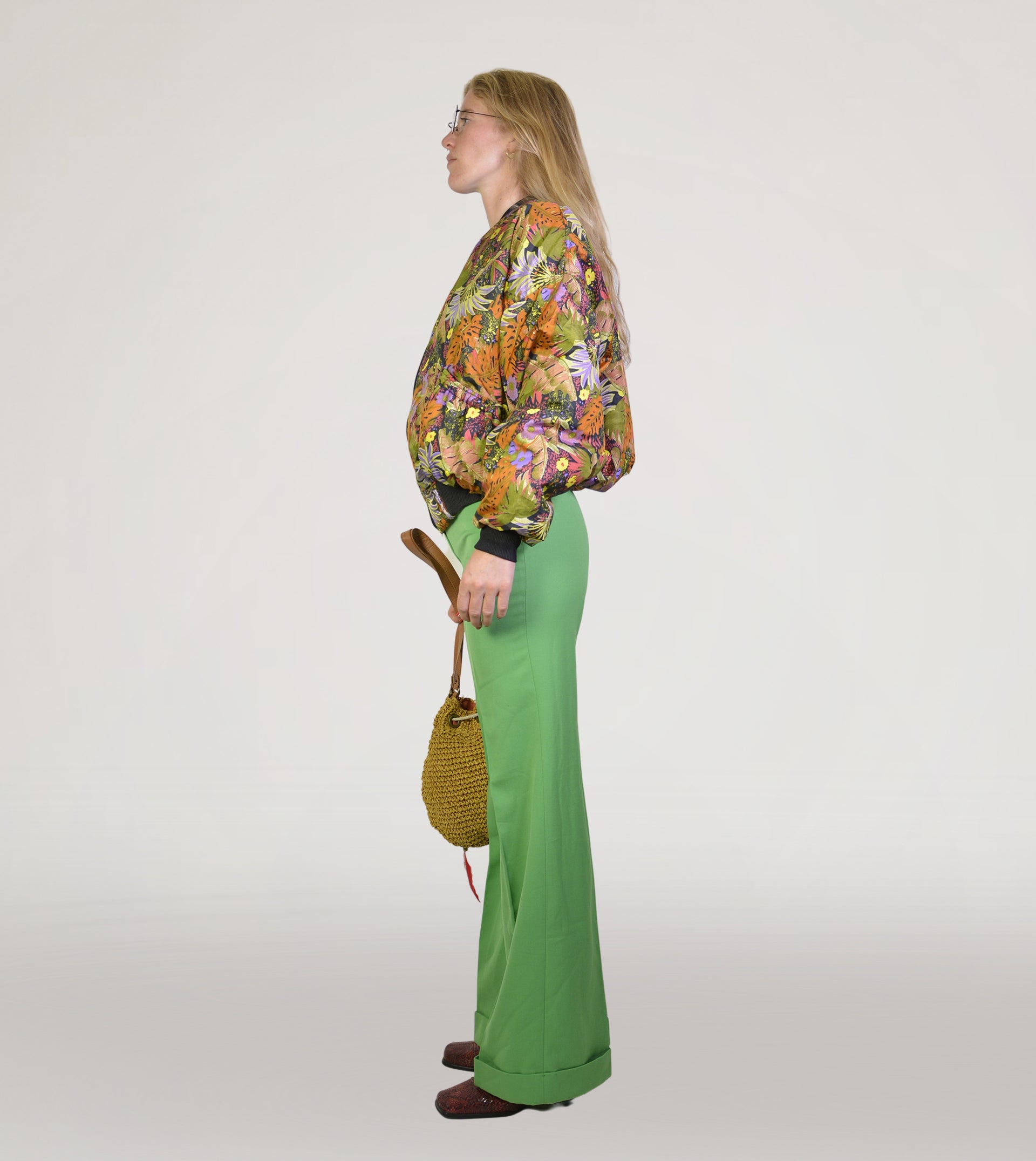 80s flower jacket - PICKNWEIGHT - VINTAGE KILO STORE