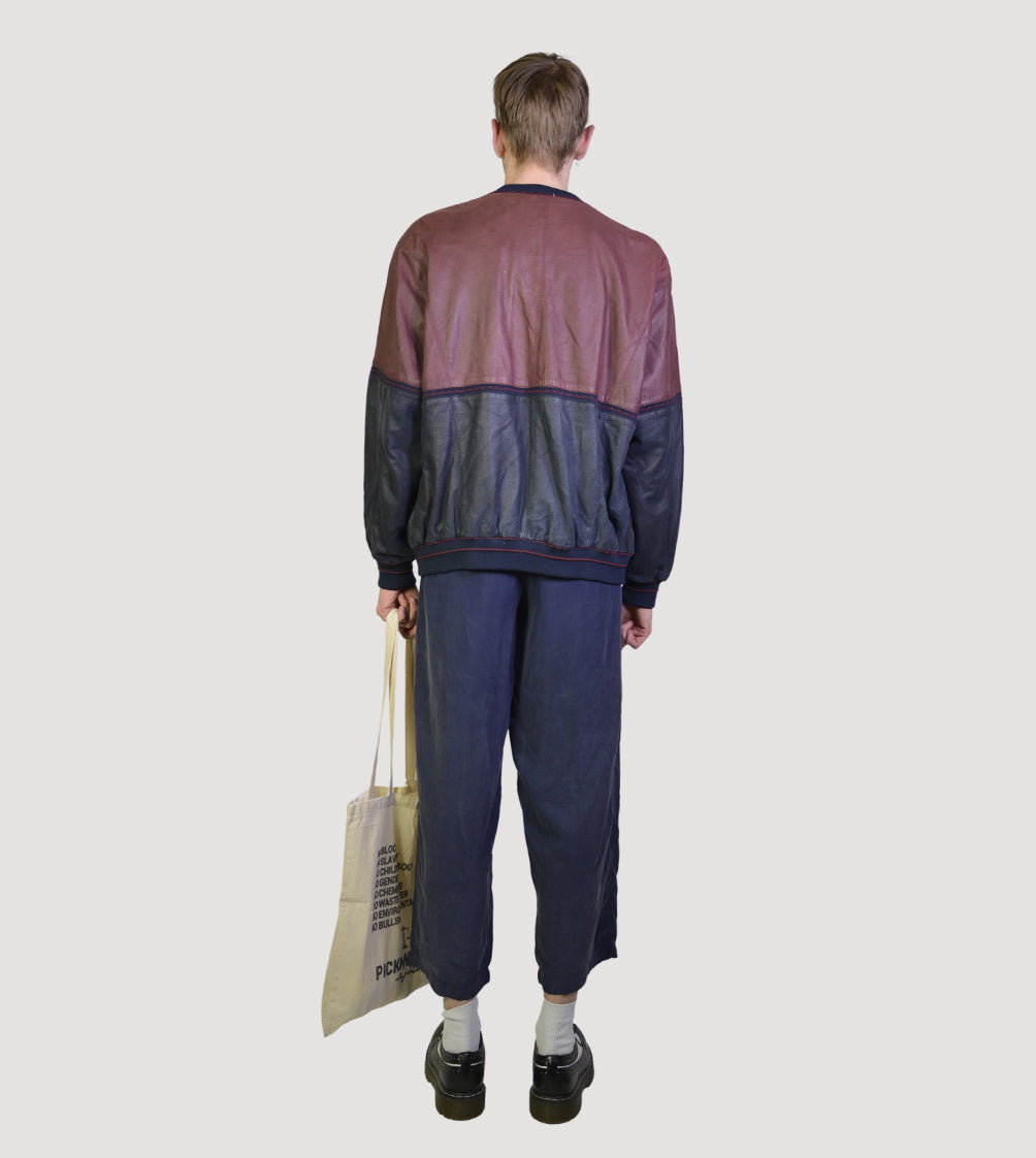 80s leather jacket - PICKNWEIGHT - VINTAGE KILO STORE