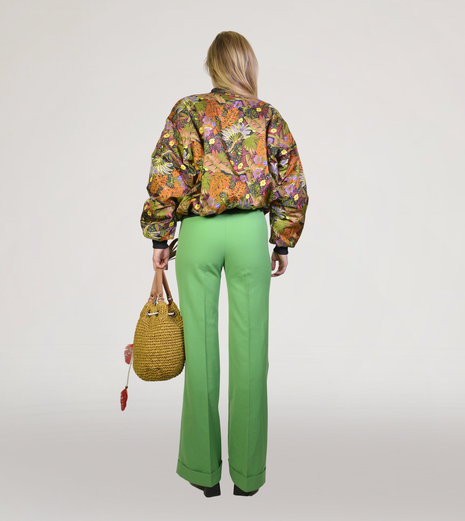 80s flower jacket - PICKNWEIGHT - VINTAGE KILO STORE