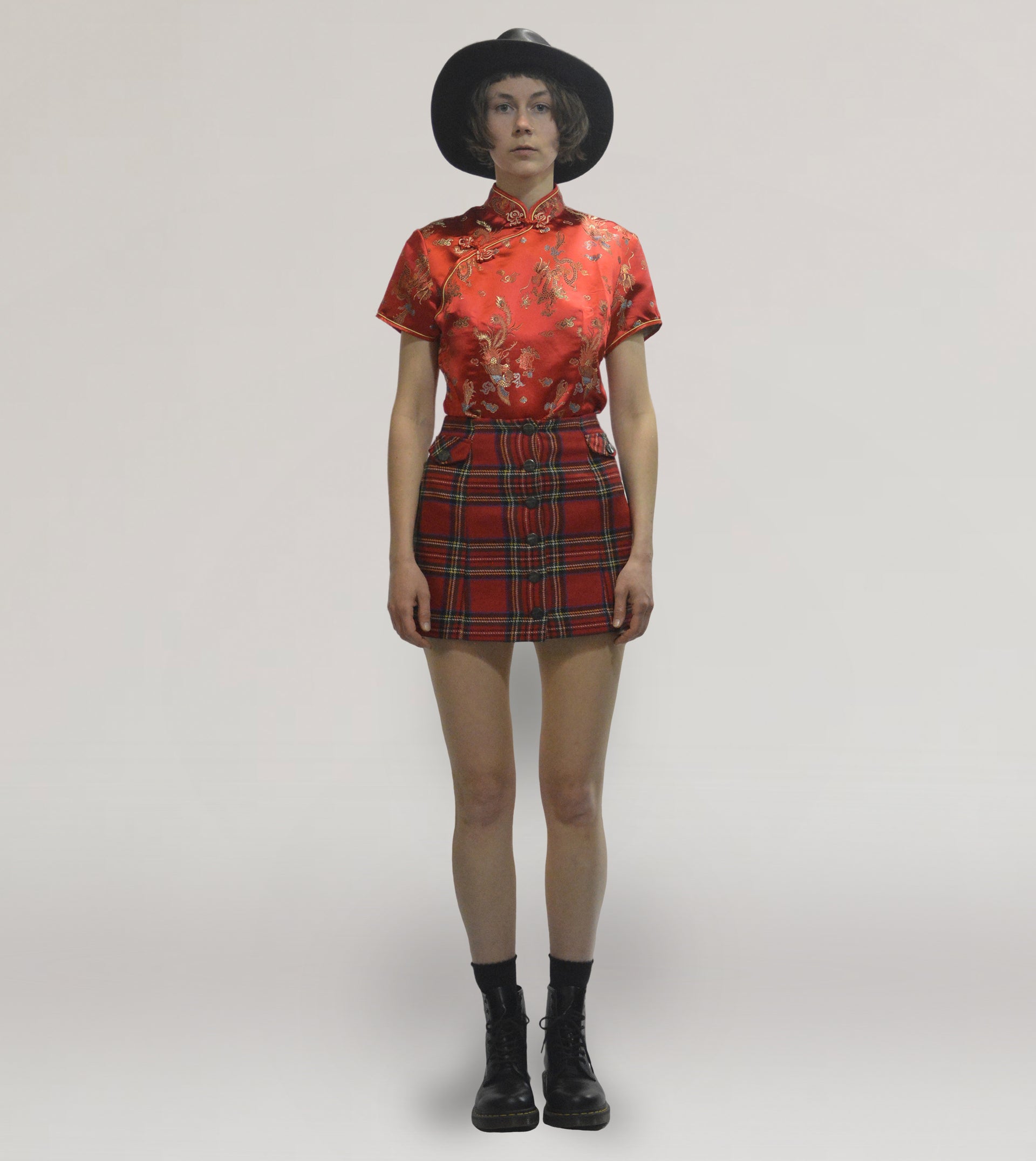 Tartan mini skirt - PICKNWEIGHT - VINTAGE KILO STORE