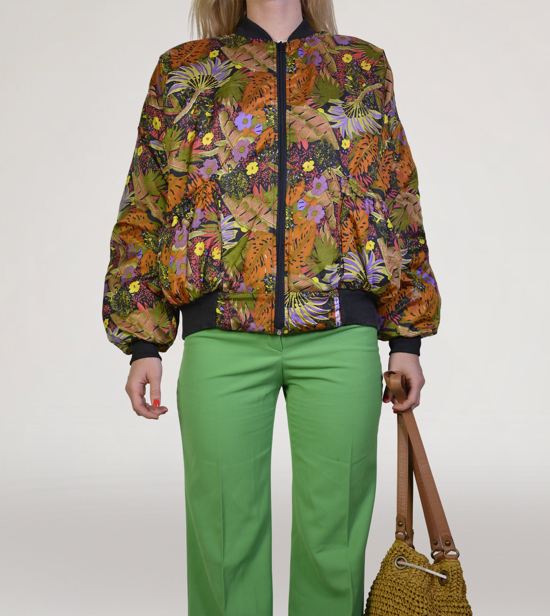 80s flower jacket - PICKNWEIGHT - VINTAGE KILO STORE
