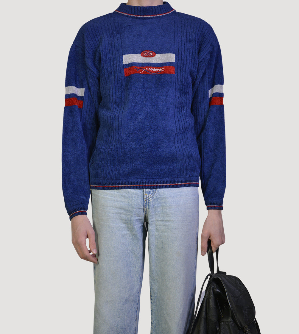 Velour sweater - PICKNWEIGHT - VINTAGE KILO STORE