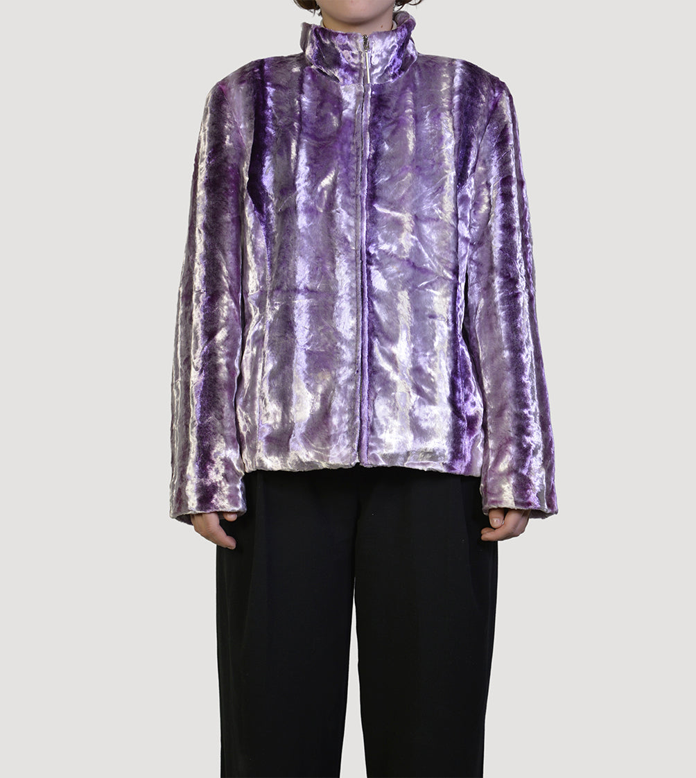 80s velour jacket - PICKNWEIGHT - VINTAGE KILO STORE