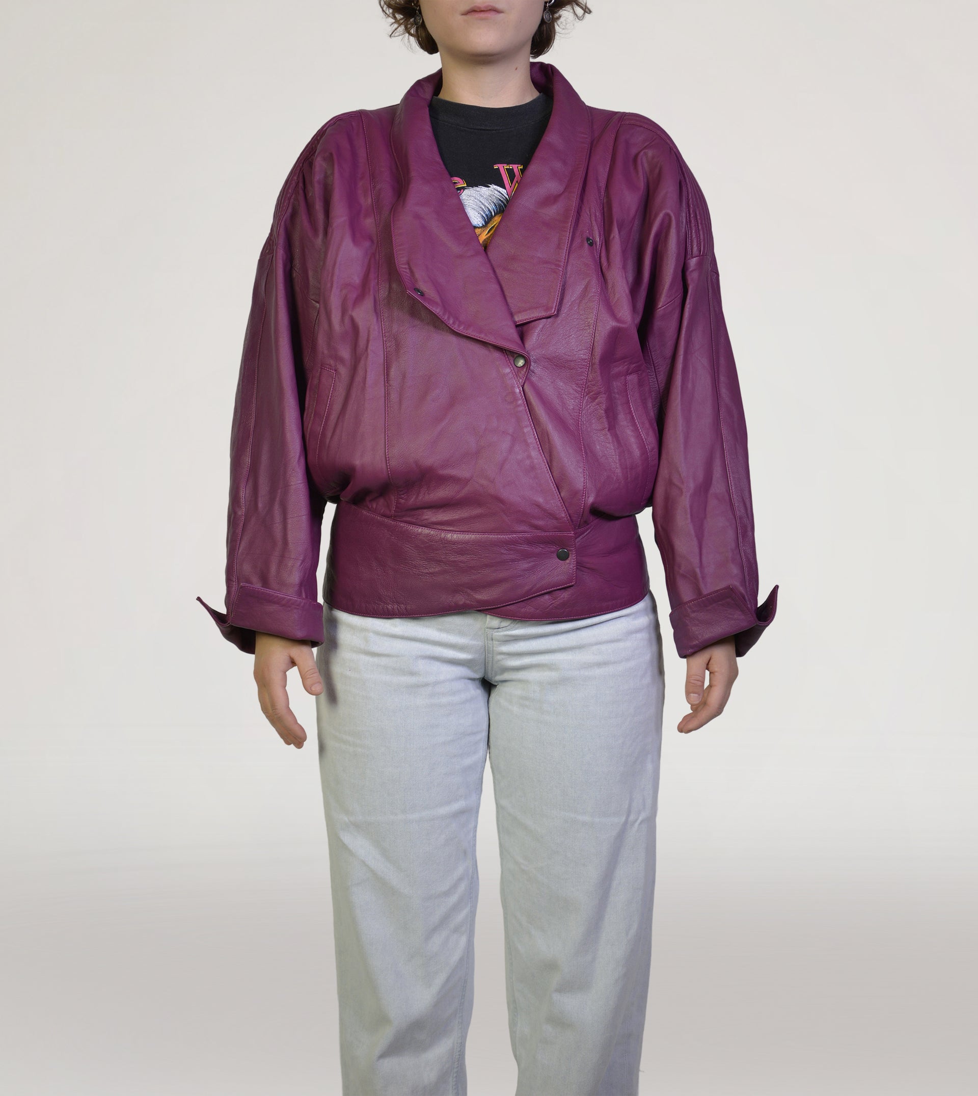 80s leatherjacket - PICKNWEIGHT - VINTAGE KILO STORE