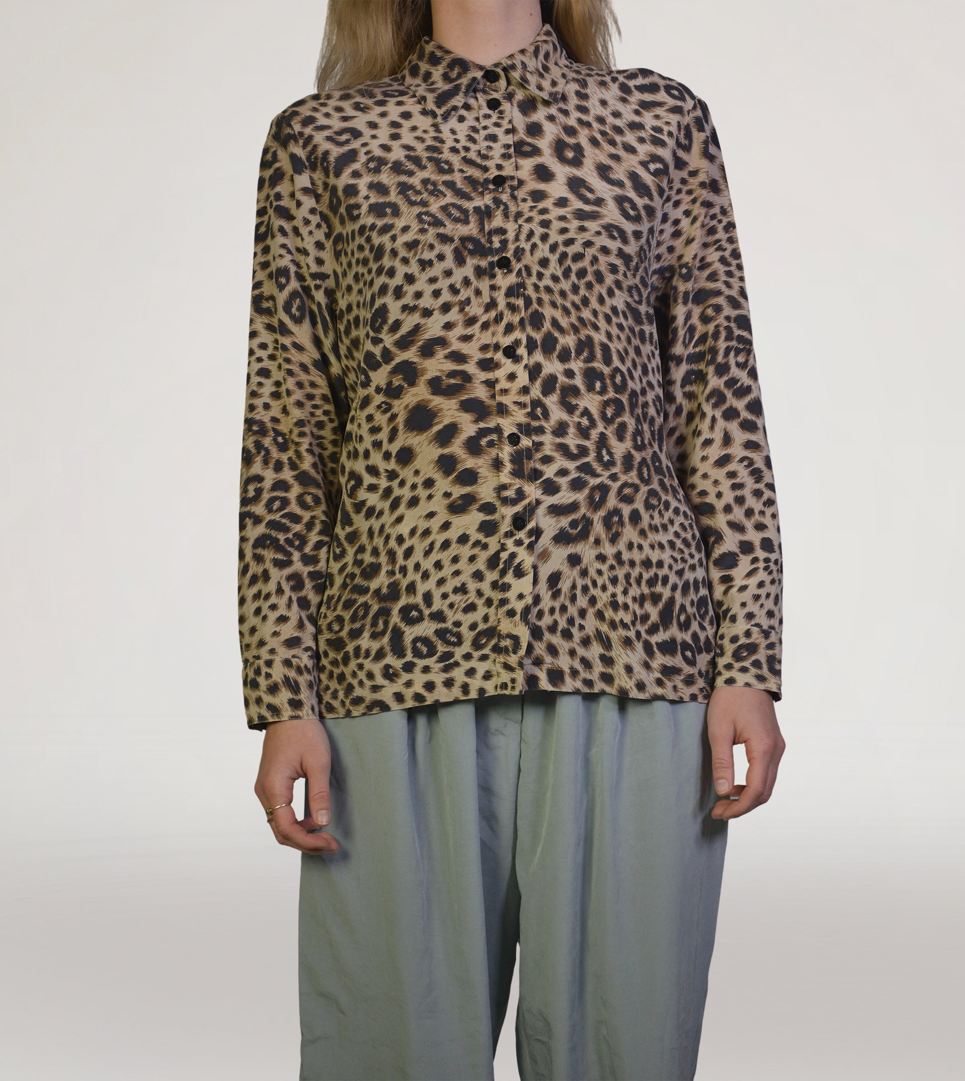 Leopard silk blouse - PICKNWEIGHT - VINTAGE KILO STORE