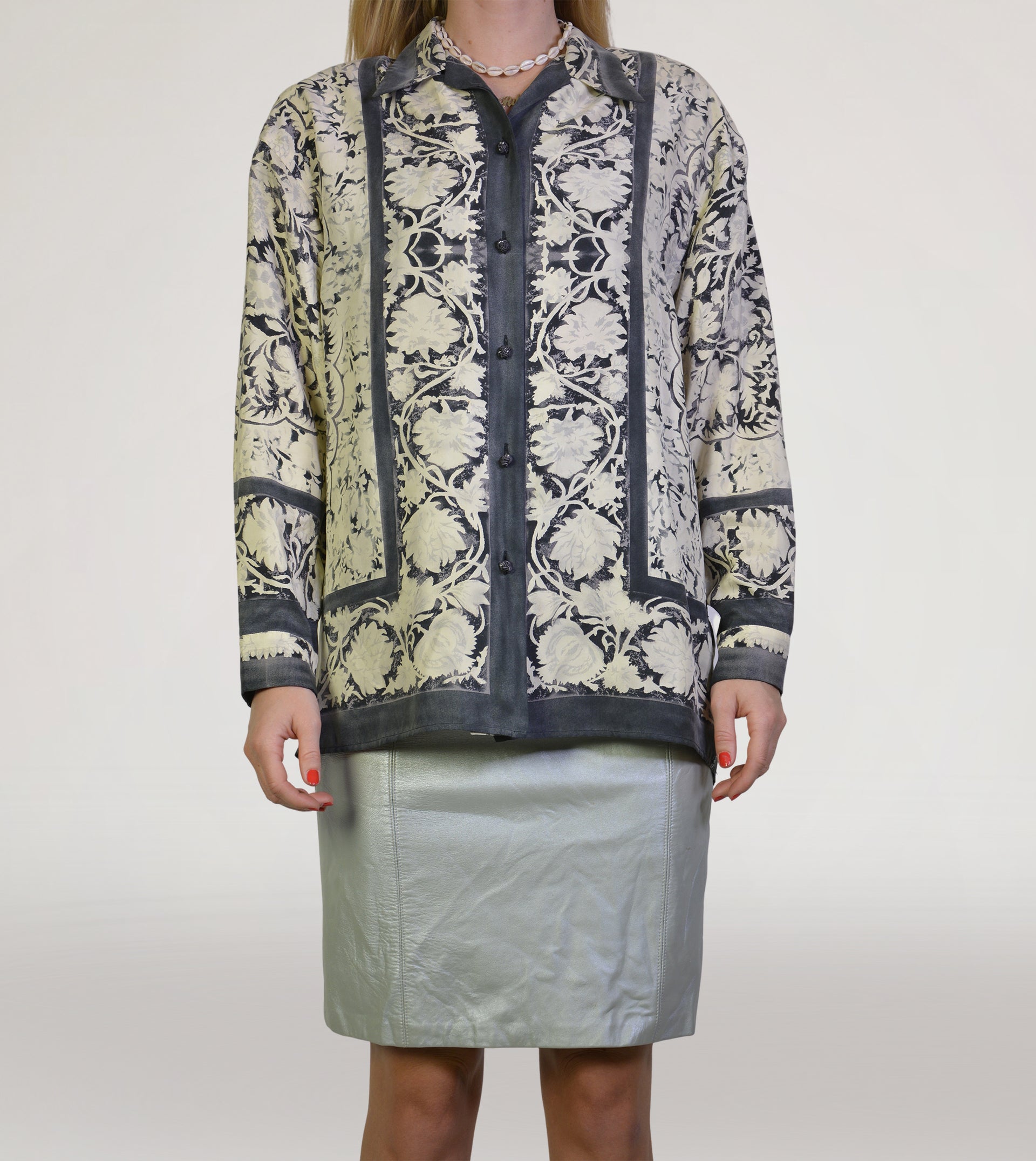 Baroque silk blouse - PICKNWEIGHT - VINTAGE KILO STORE
