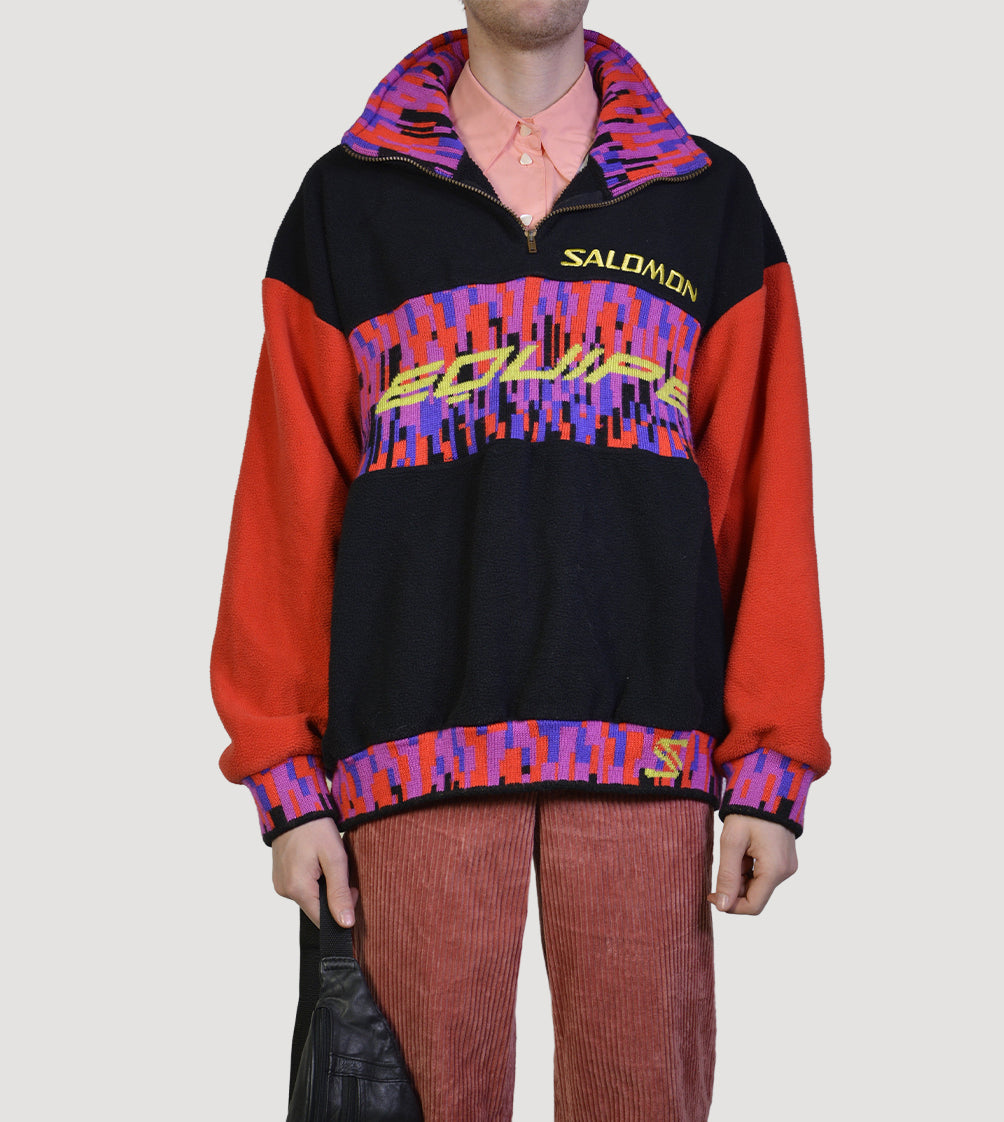80s fleece sweater - PICKNWEIGHT - VINTAGE KILO STORE