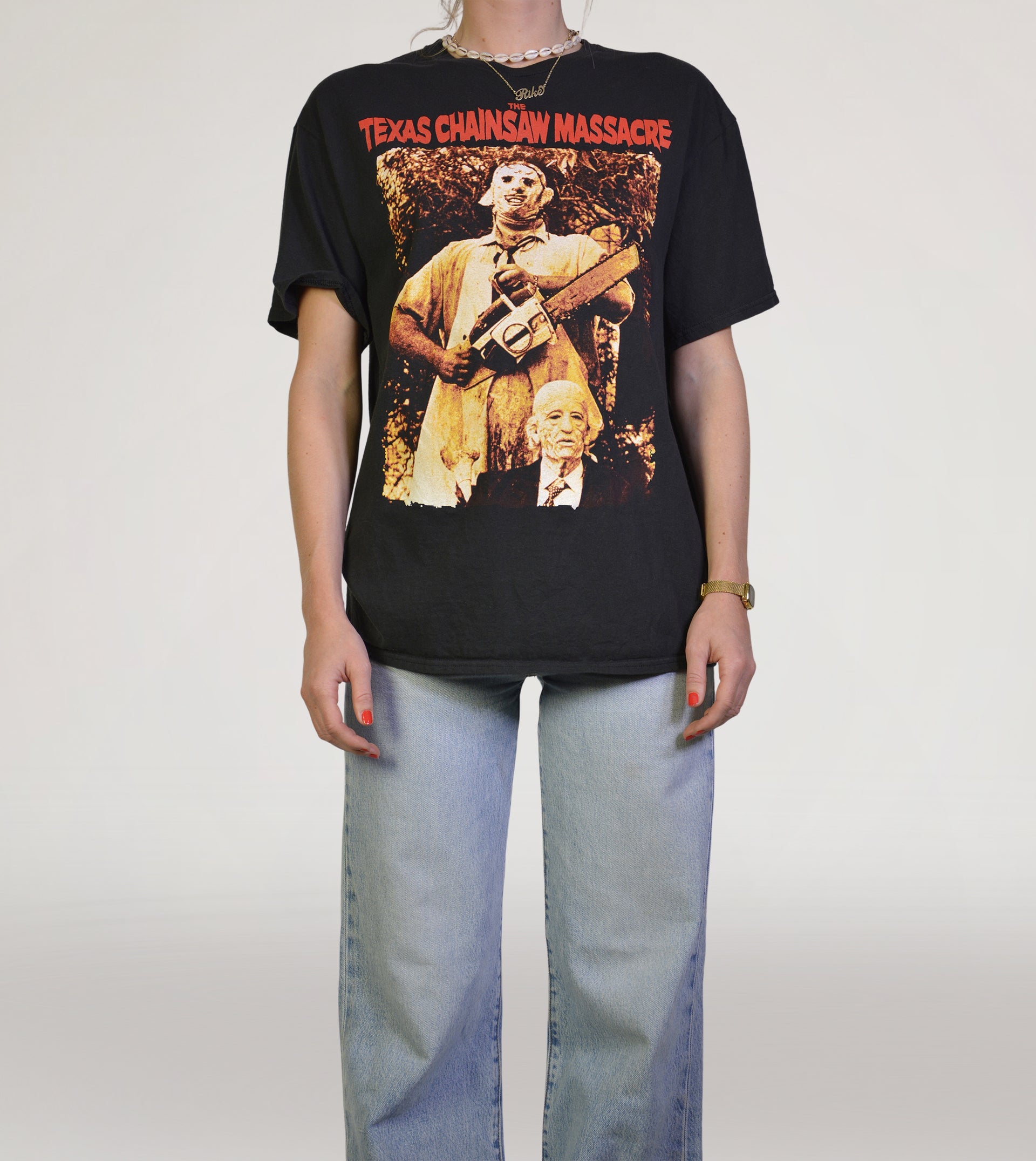 Horror printed tee - PICKNWEIGHT - VINTAGE KILO STORE