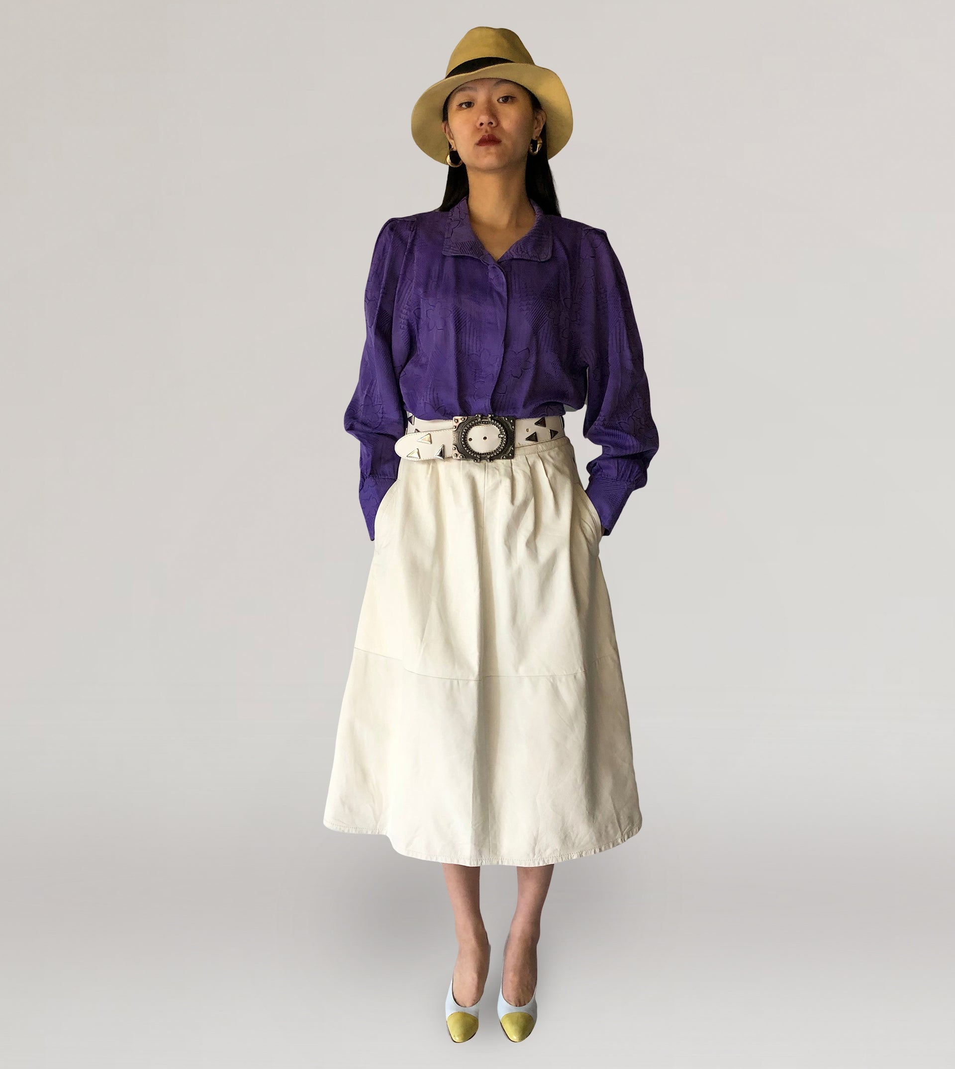 Purple blouse - PICKNWEIGHT - VINTAGE KILO STORE