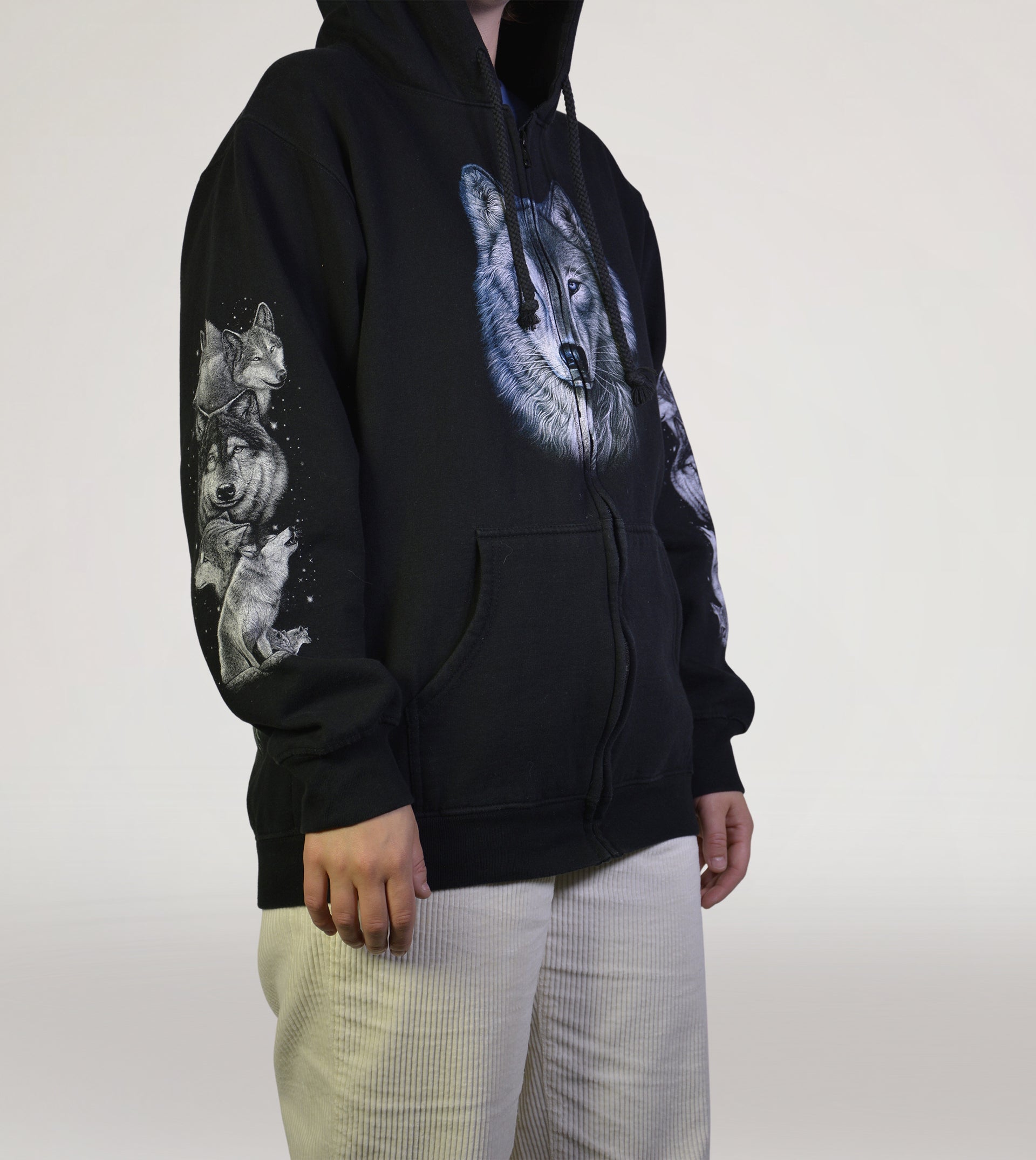 80s printed animal hoodie - PICKNWEIGHT - VINTAGE KILO STORE