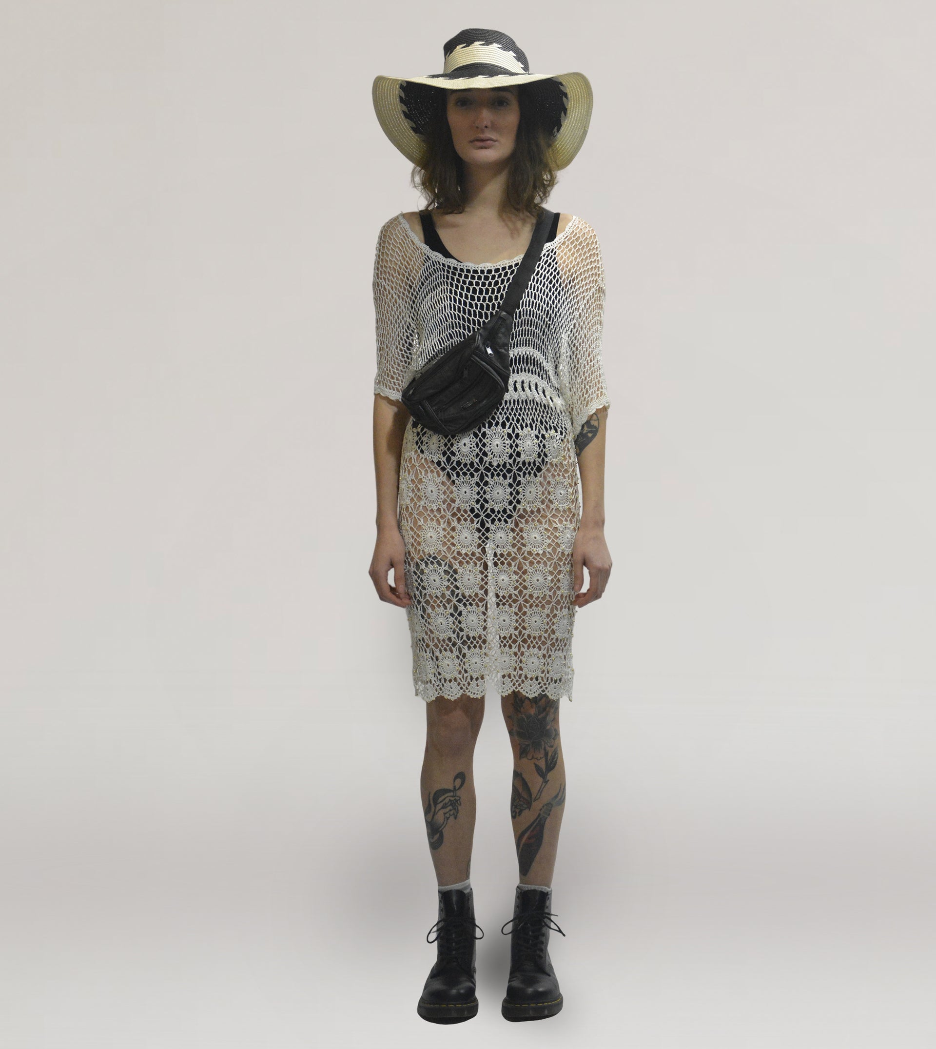 White hippie dress - PICKNWEIGHT - VINTAGE KILO STORE