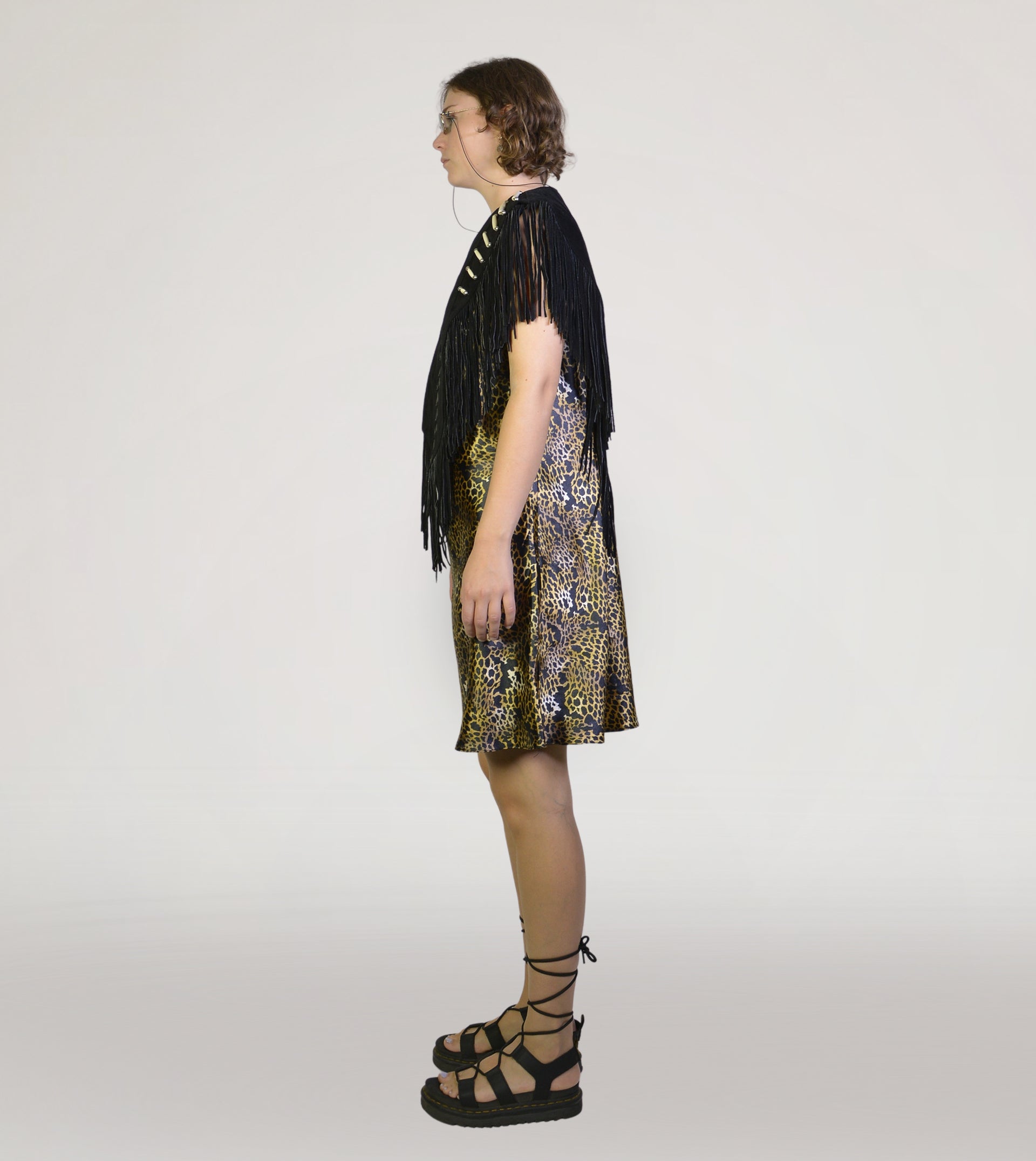 Leather fringe vest - PICKNWEIGHT - VINTAGE KILO STORE