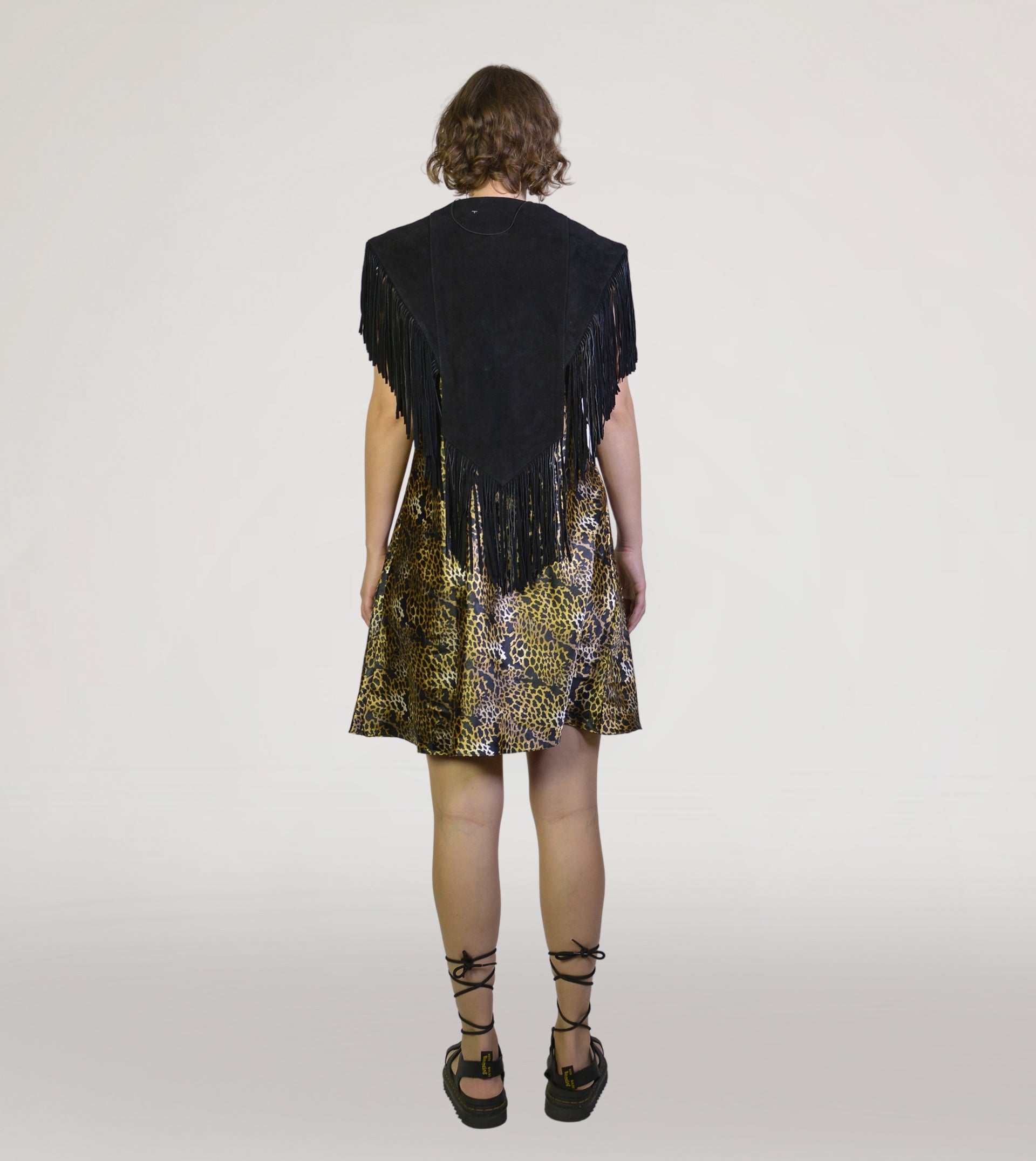 Leather fringe vest - PICKNWEIGHT - VINTAGE KILO STORE