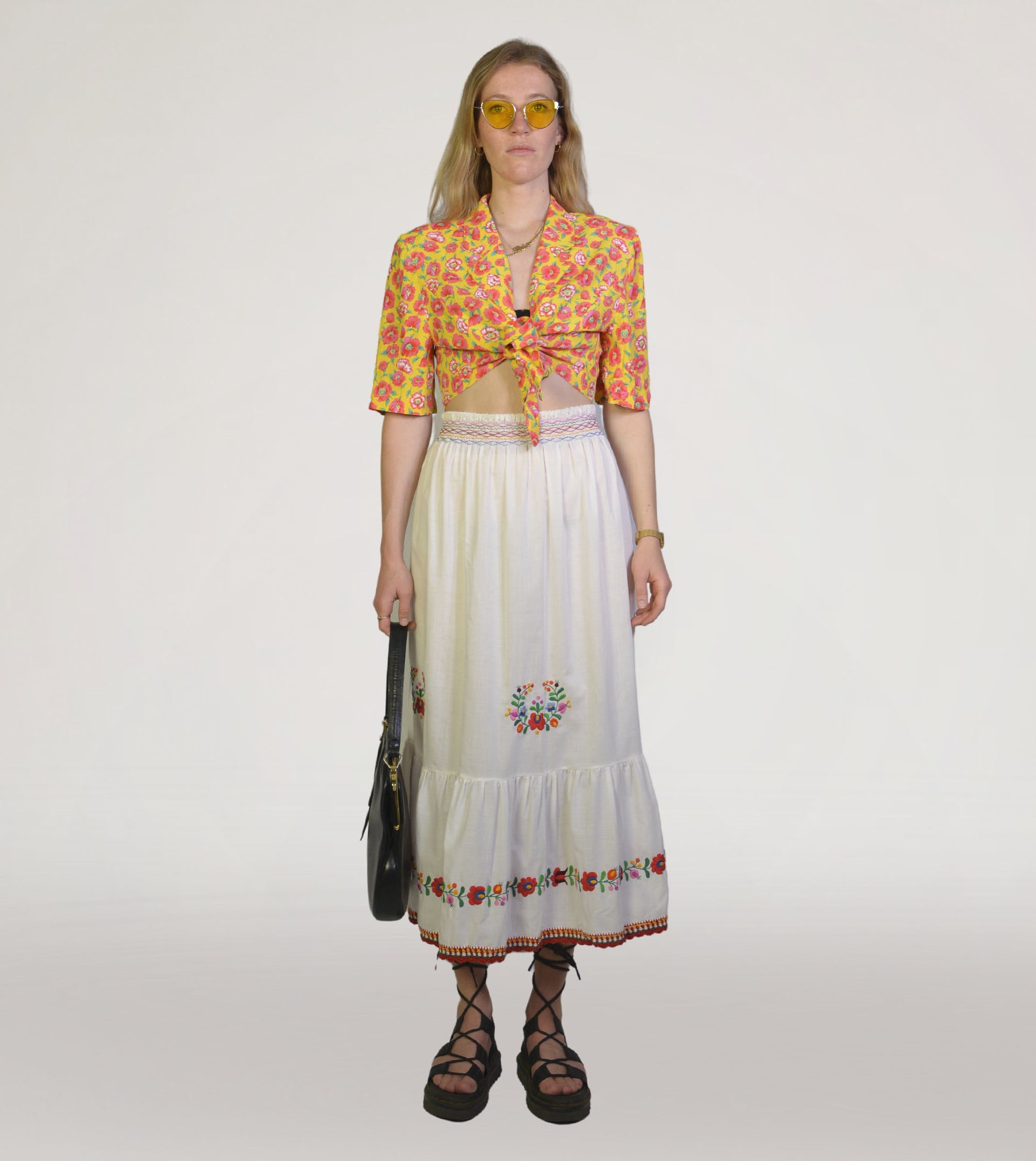 Folklore skirt - PICKNWEIGHT - VINTAGE KILO STORE