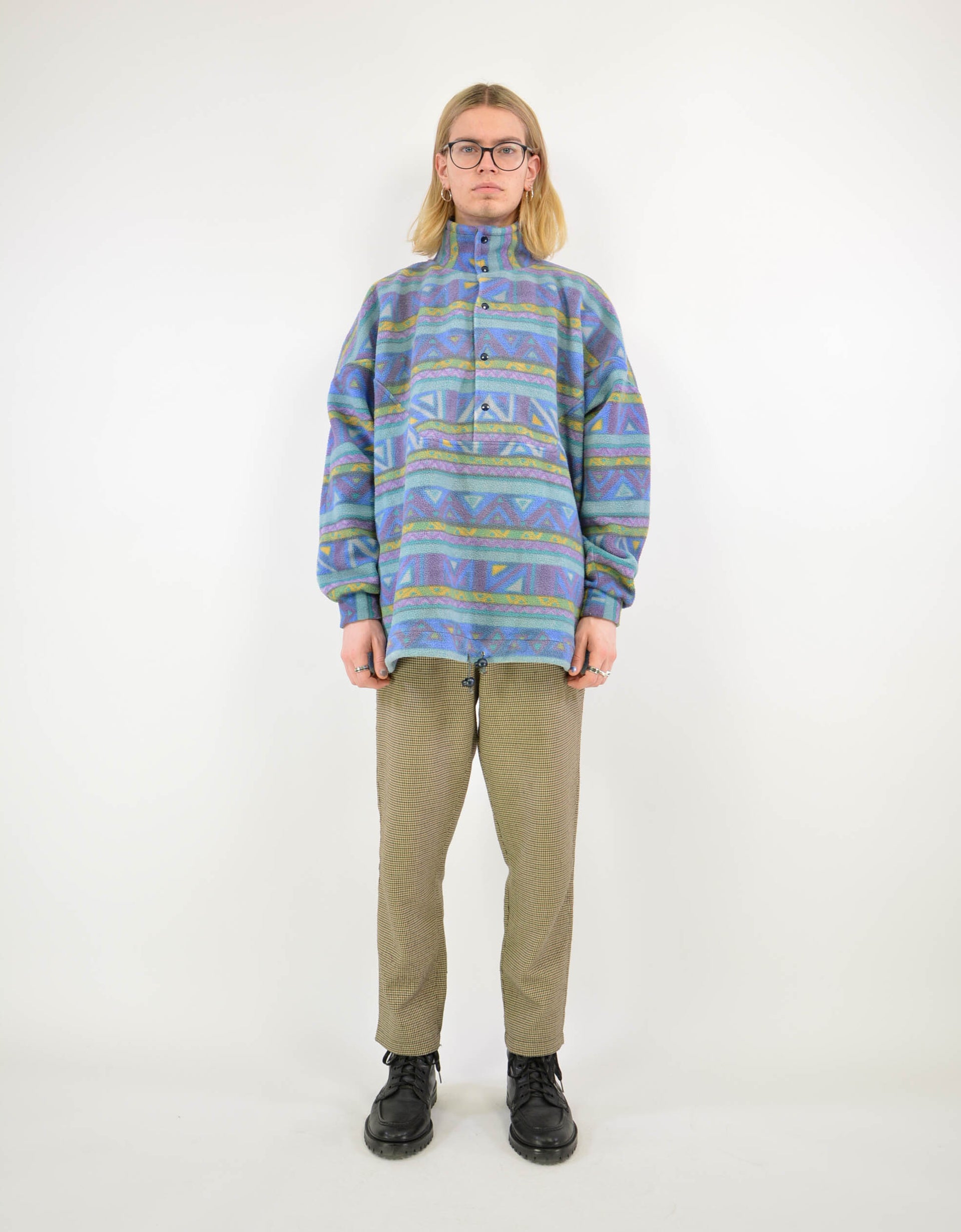 80s fleece sweater - PICKNWEIGHT - VINTAGE KILO STORE