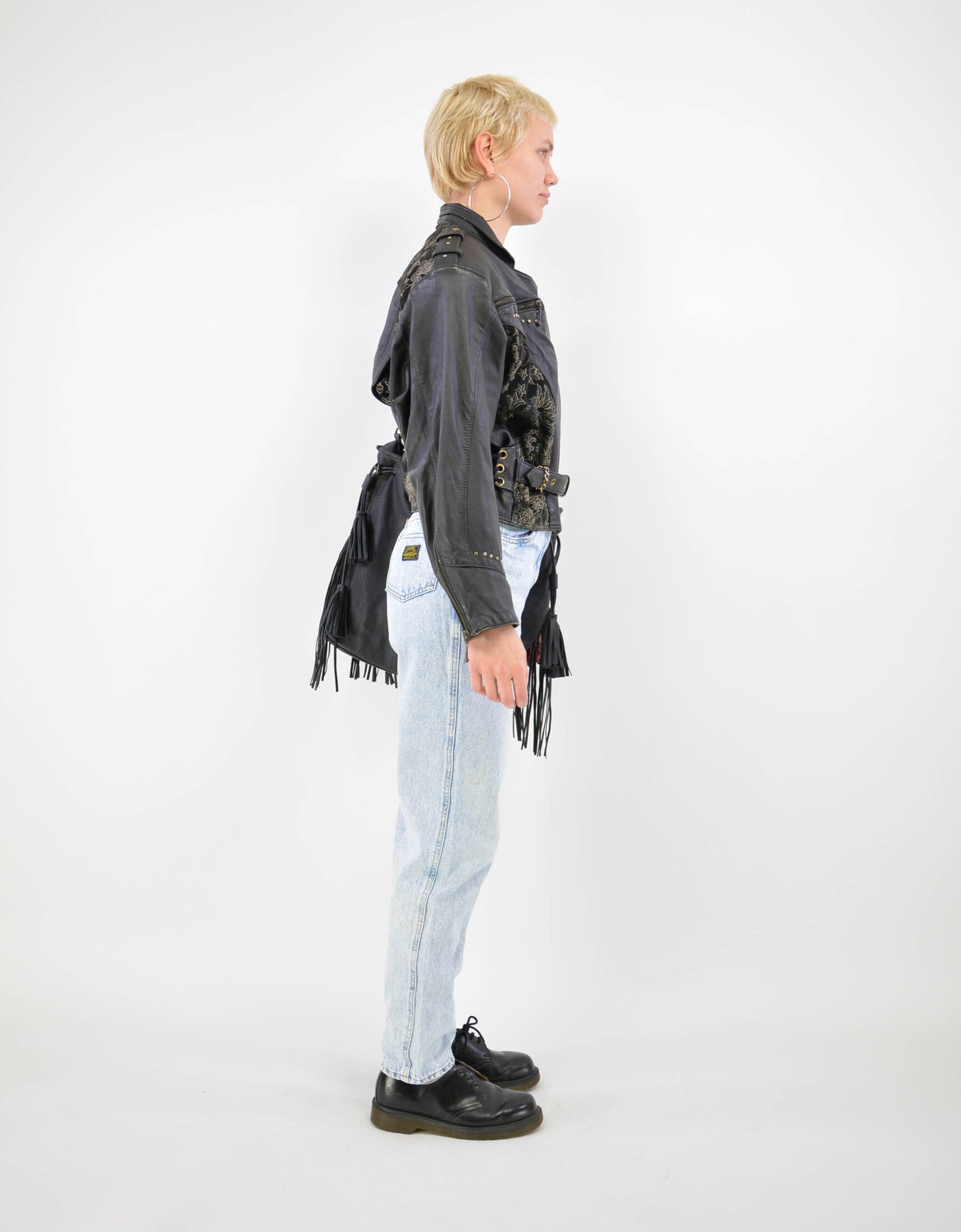 80s leather jacket - PICKNWEIGHT - VINTAGE KILO STORE