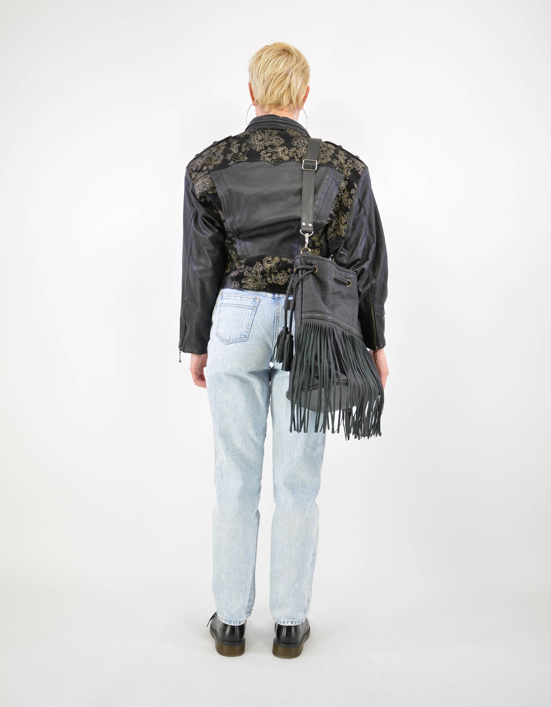 80s leather jacket - PICKNWEIGHT - VINTAGE KILO STORE