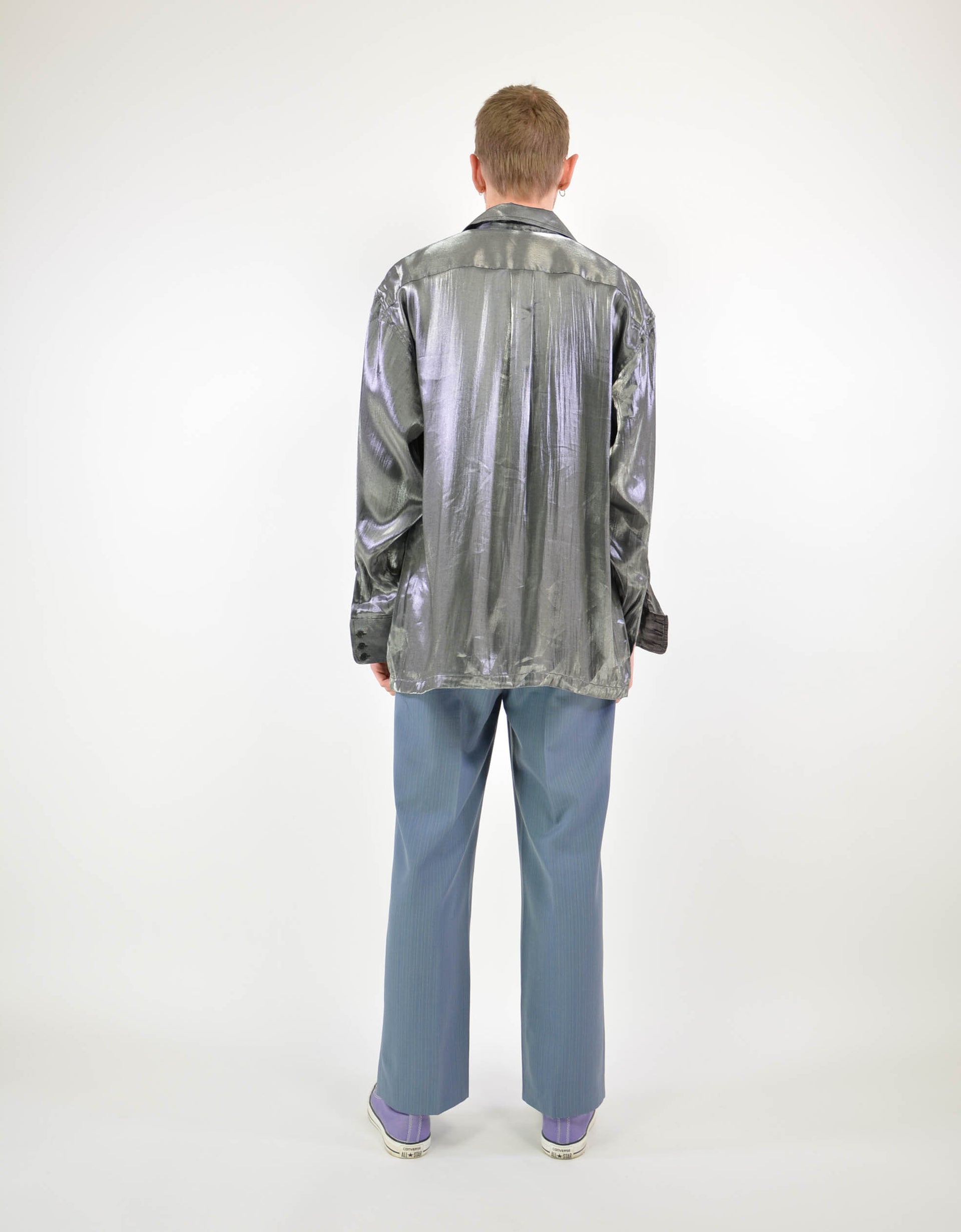 80s metallic shirt - PICKNWEIGHT - VINTAGE KILO STORE