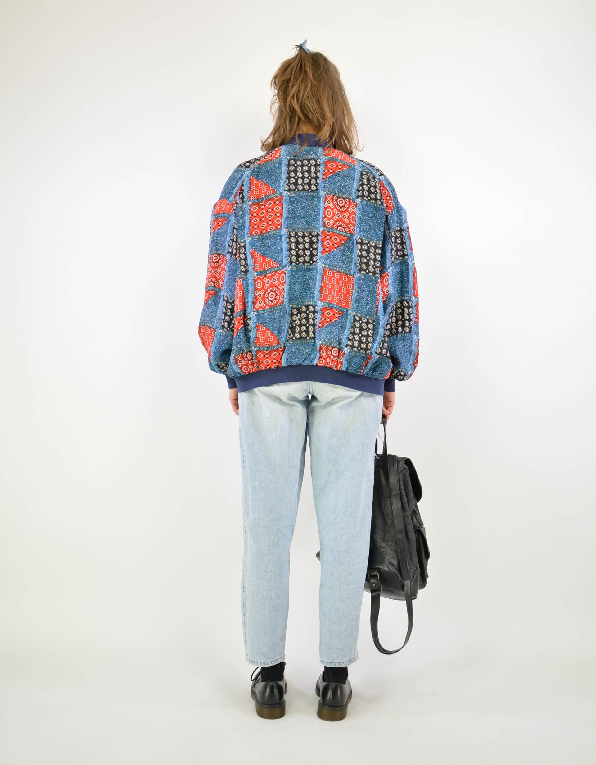 80s silk patchwork jacket - PICKNWEIGHT - VINTAGE KILO STORE