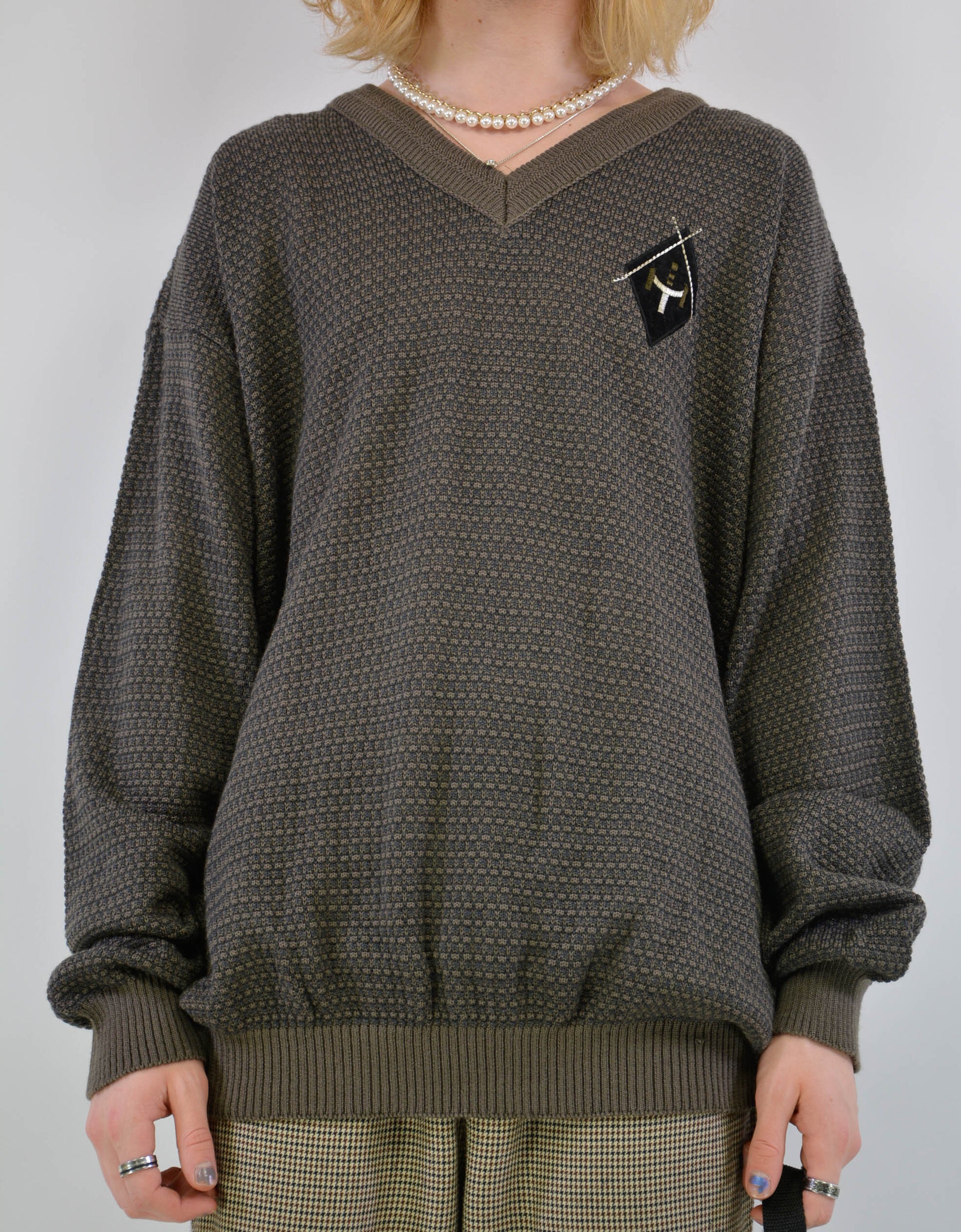 V-neck sweater - PICKNWEIGHT - VINTAGE KILO STORE