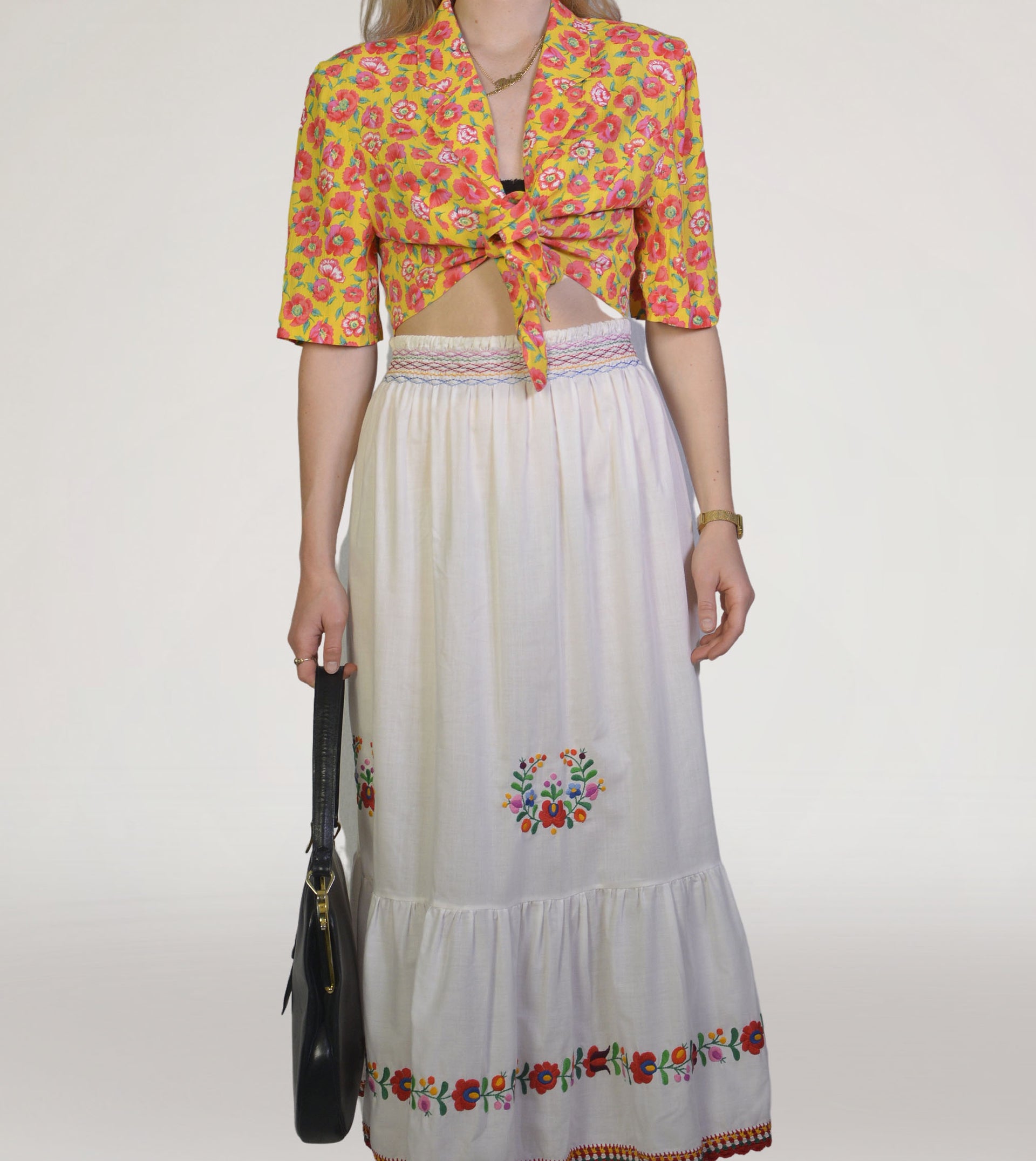 Folklore skirt - PICKNWEIGHT - VINTAGE KILO STORE