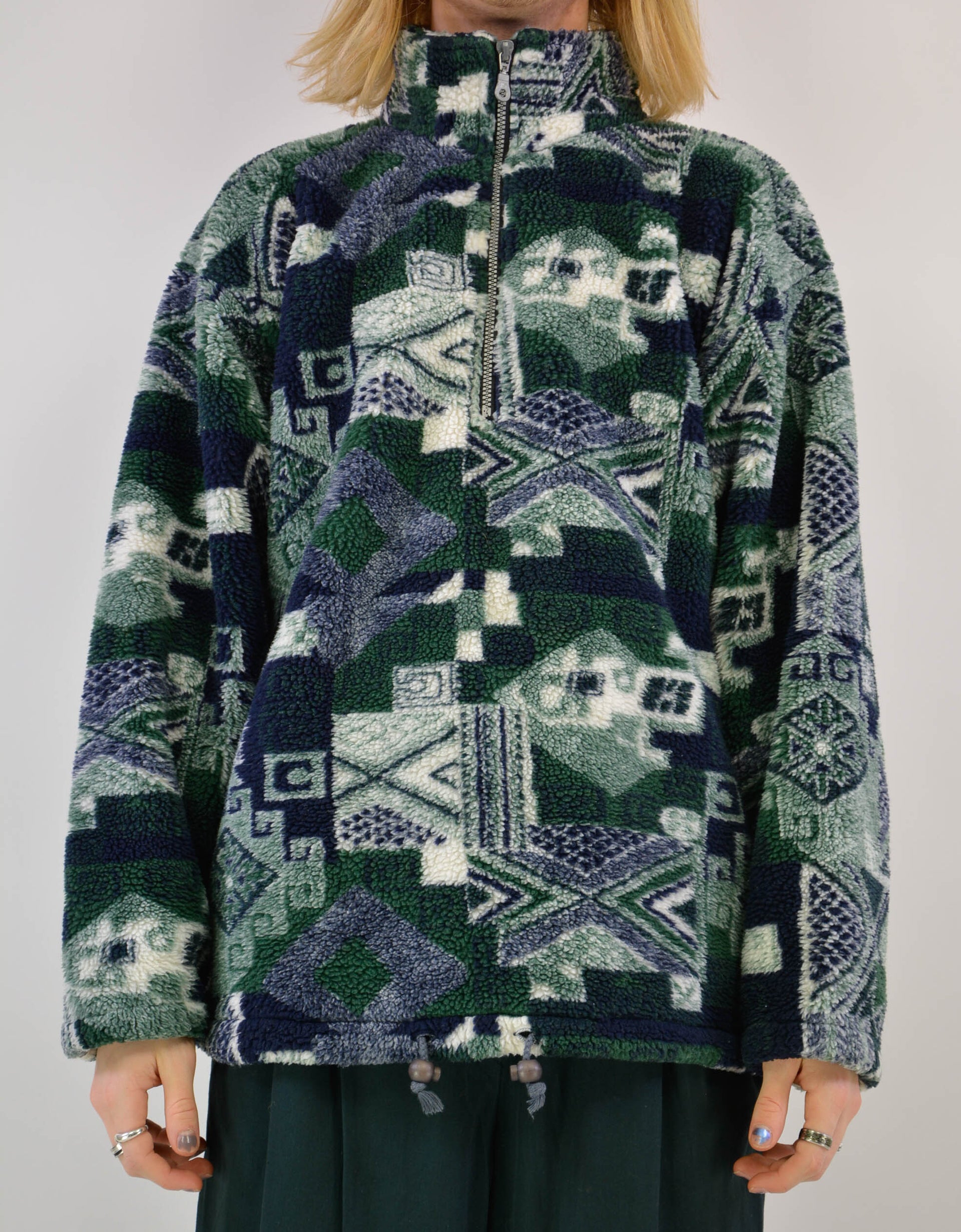 80s fleece sweater - PICKNWEIGHT - VINTAGE KILO STORE