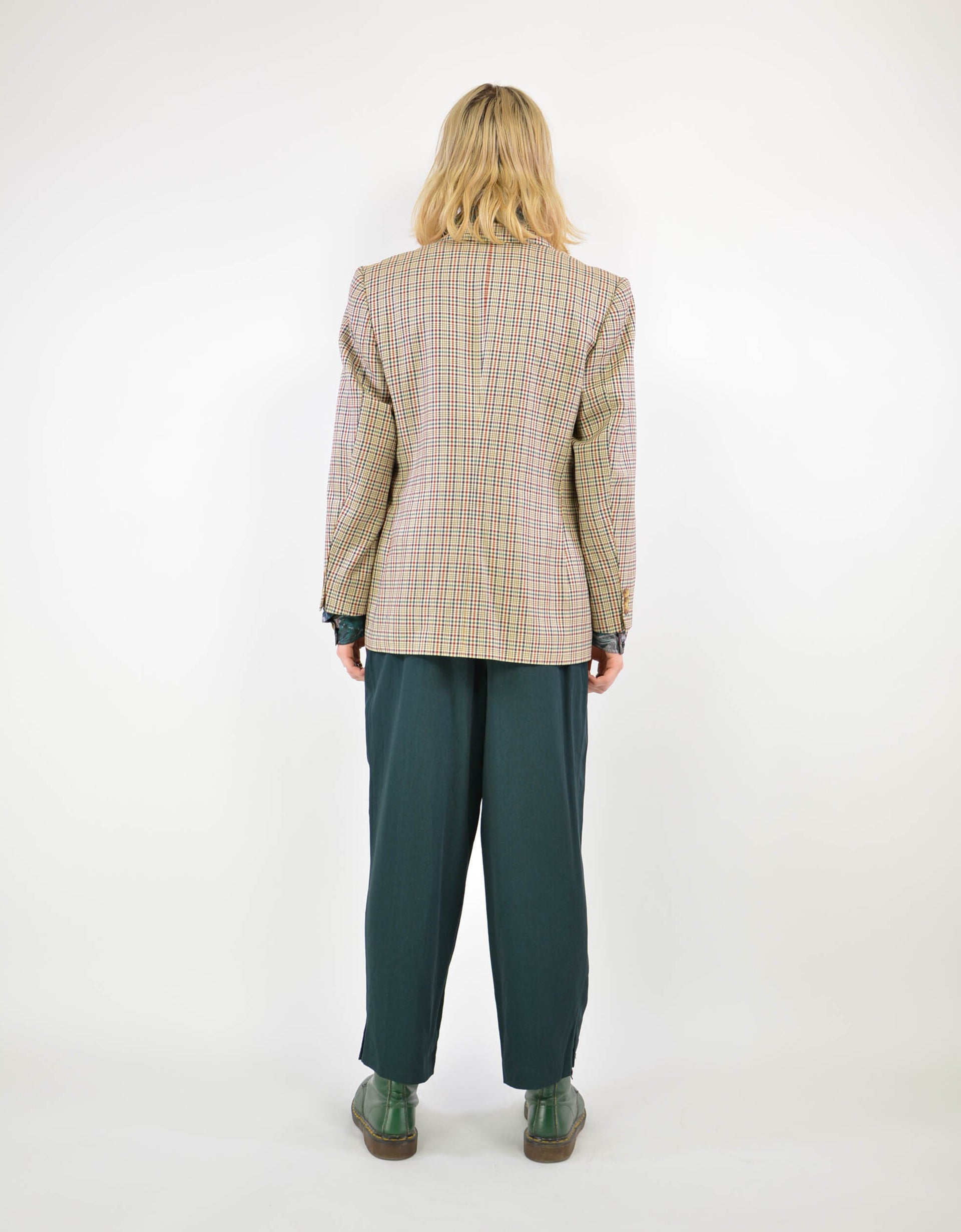 80s check blazer - PICKNWEIGHT - VINTAGE KILO STORE