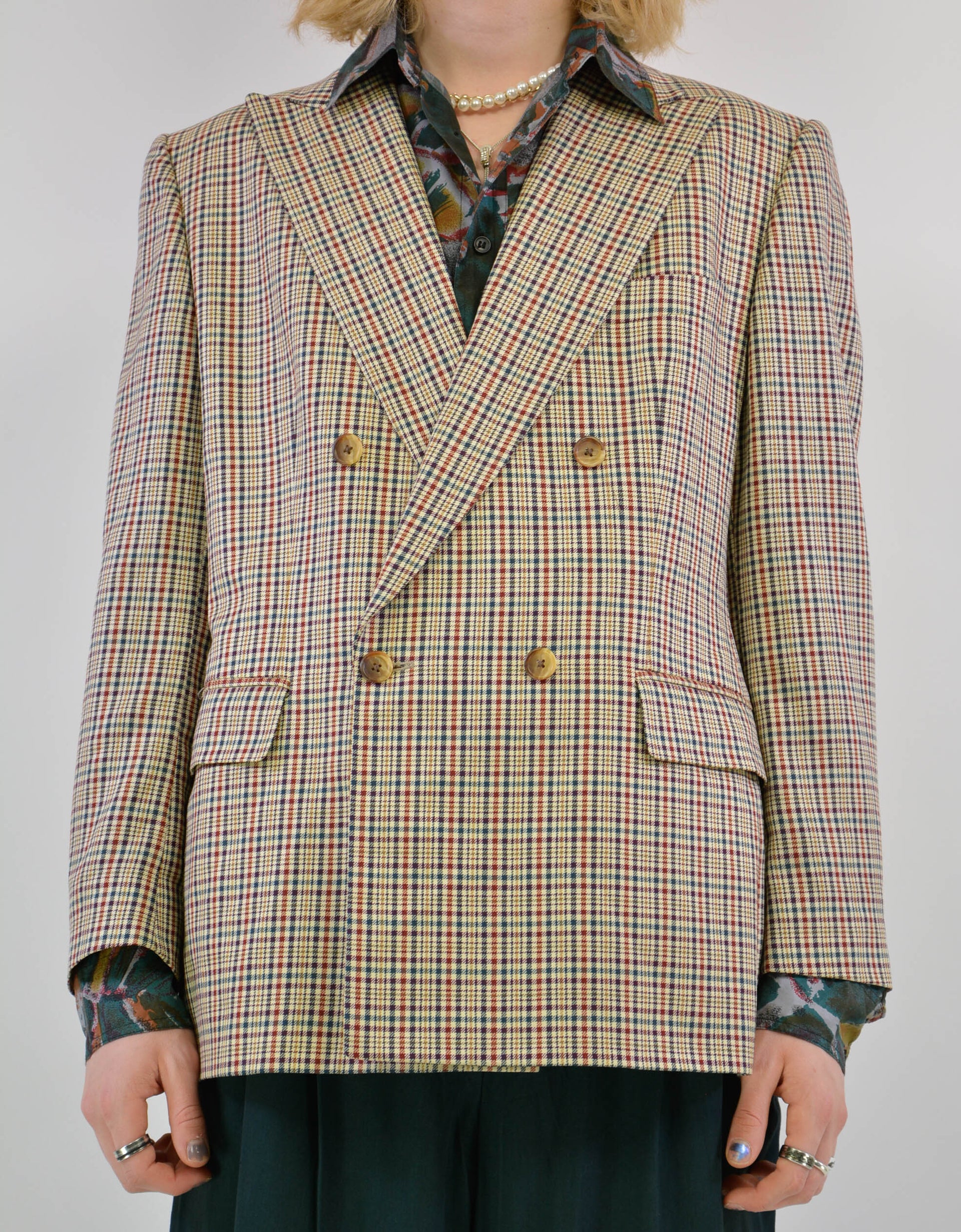 80s check blazer - PICKNWEIGHT - VINTAGE KILO STORE