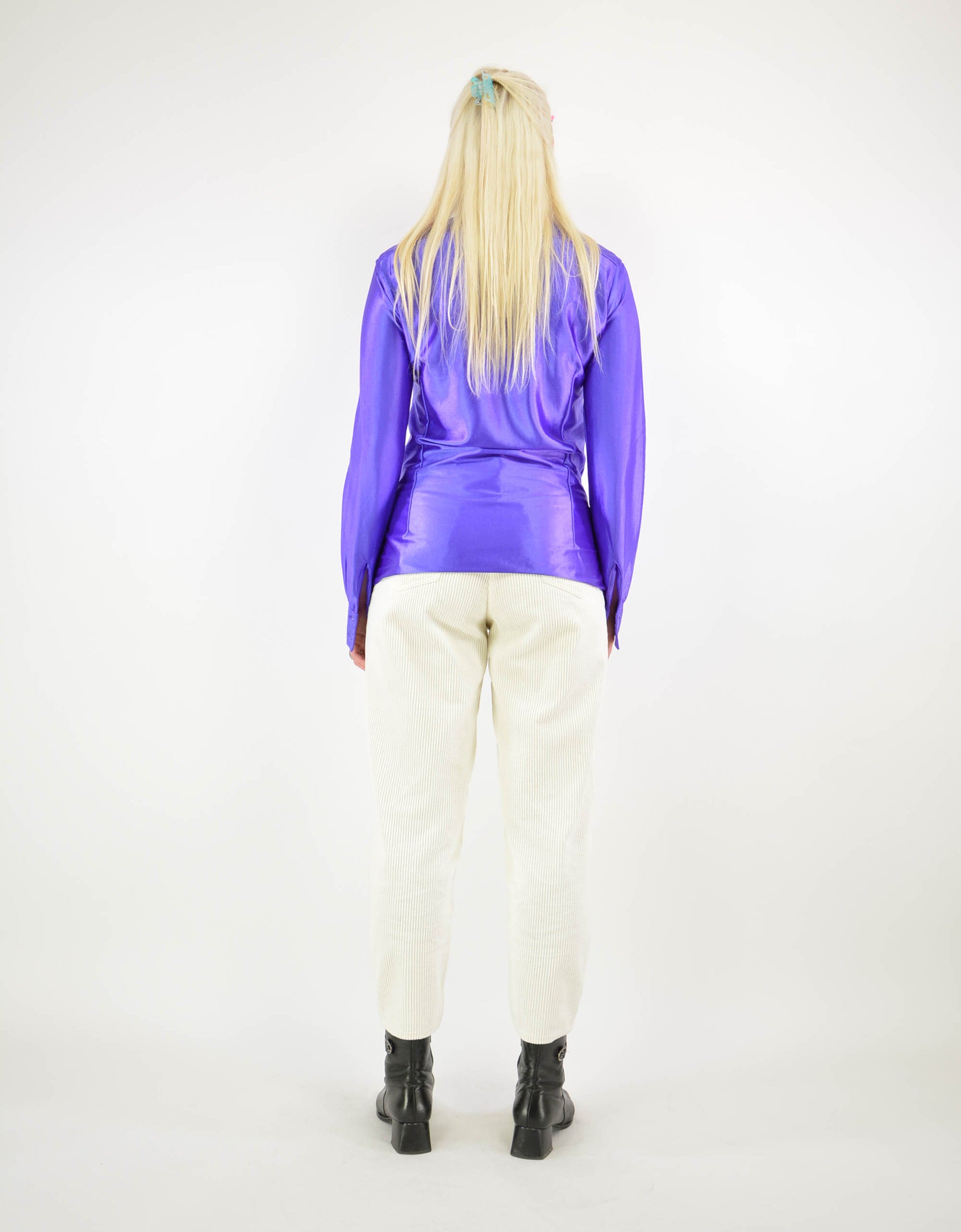 90s purple shirt - PICKNWEIGHT - VINTAGE KILO STORE