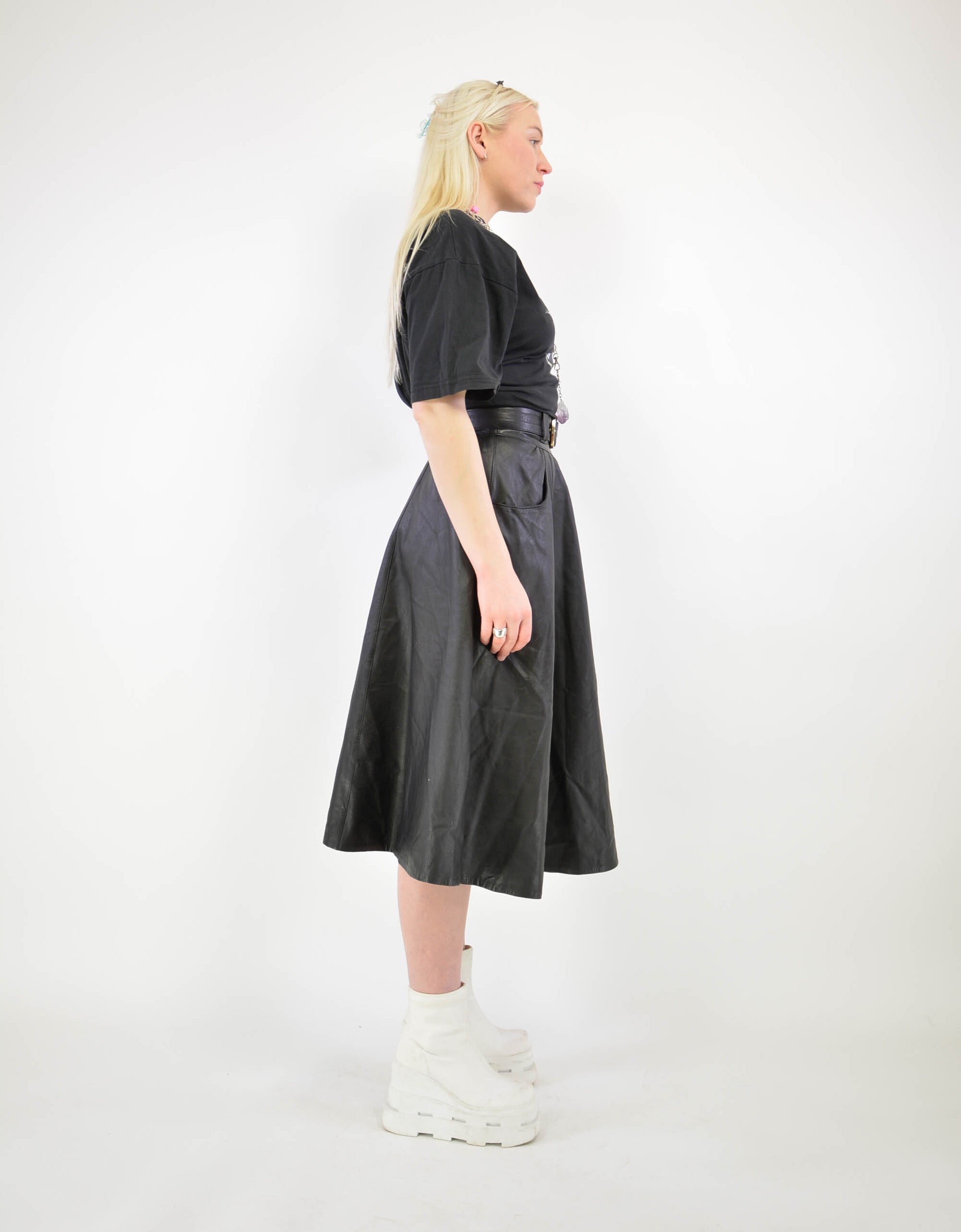 Leather skirt - PICKNWEIGHT - VINTAGE KILO STORE