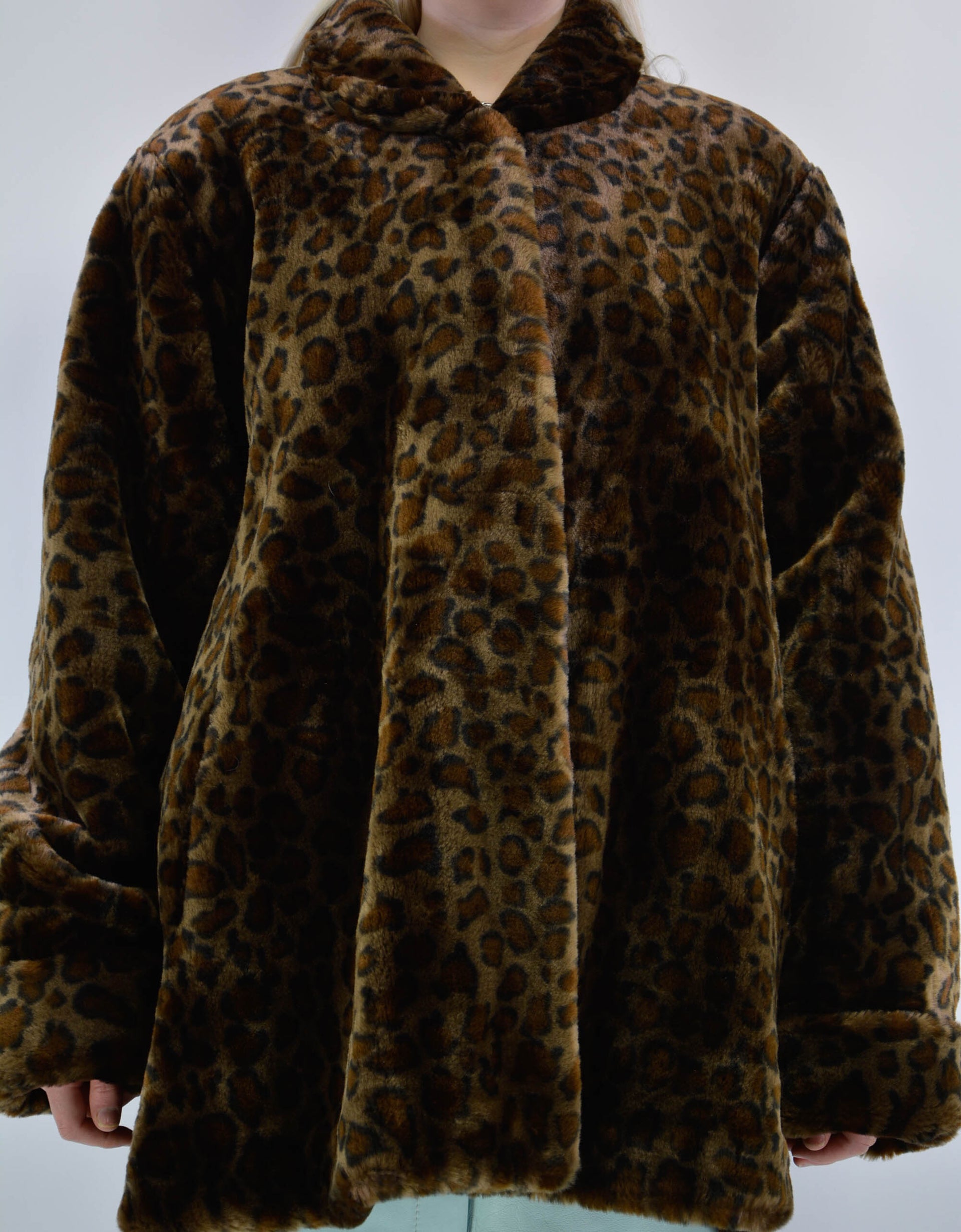Leopard faux fur coat - PICKNWEIGHT - VINTAGE KILO STORE