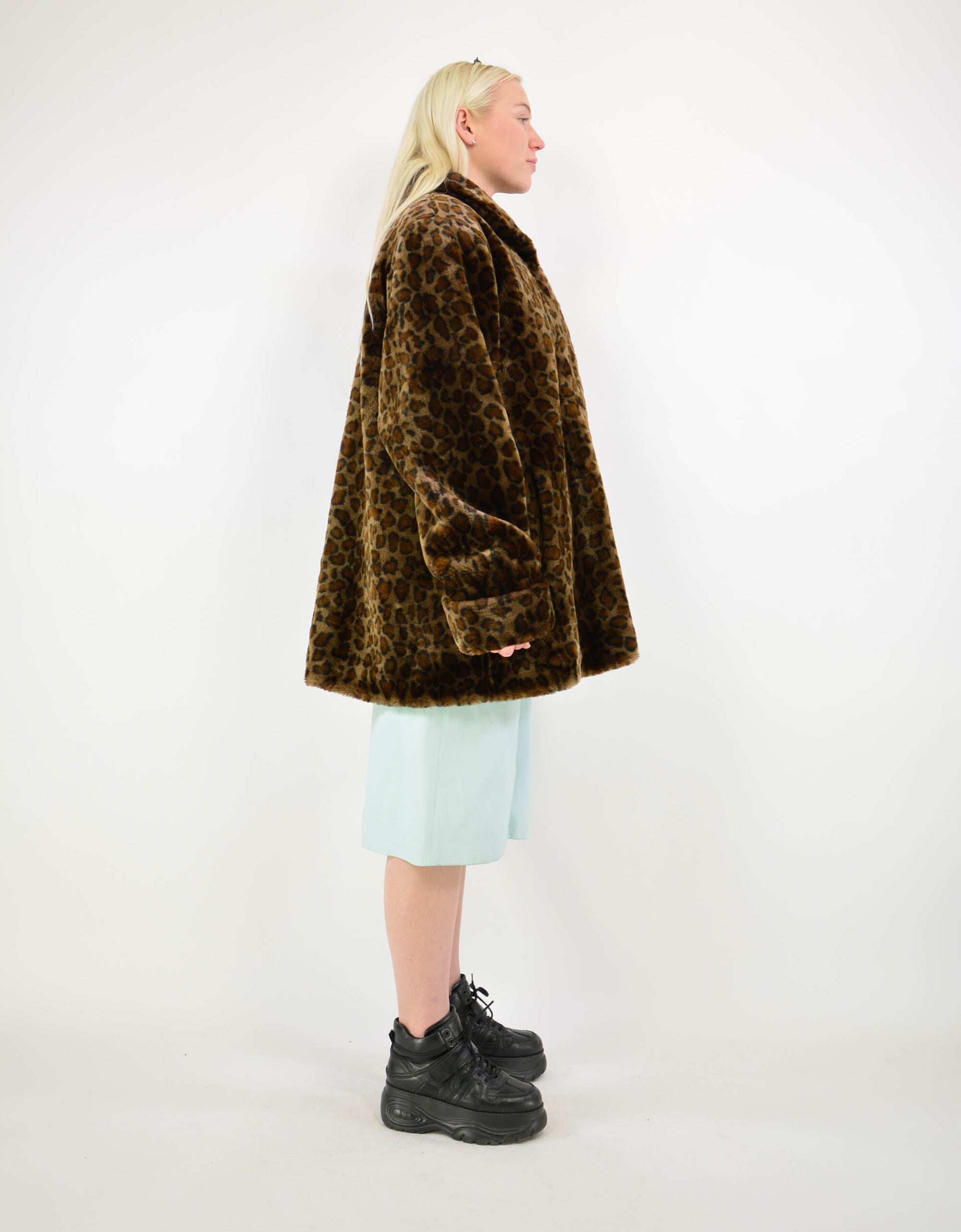 Leopard faux fur coat - PICKNWEIGHT - VINTAGE KILO STORE