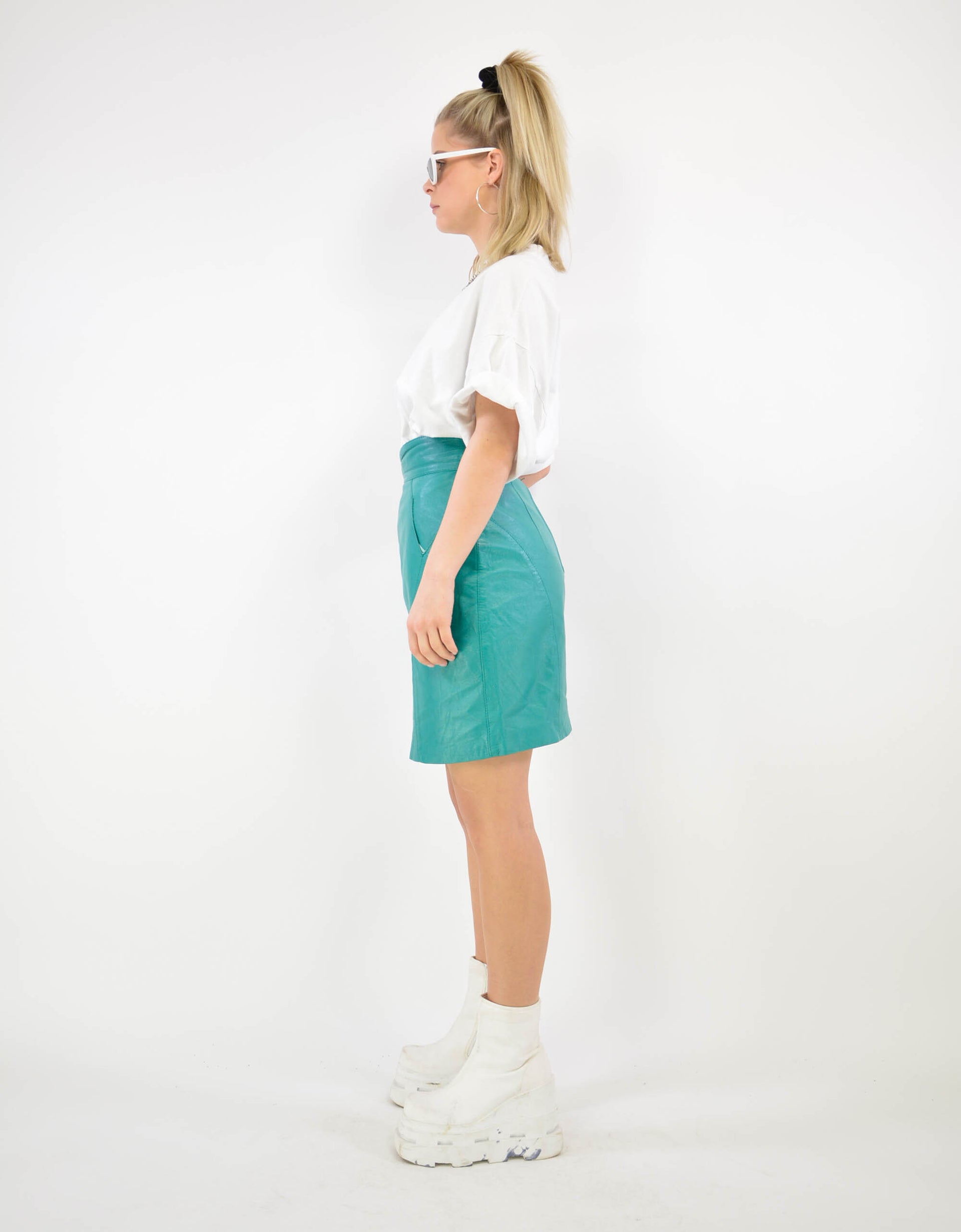 80s leather skirt - PICKNWEIGHT - VINTAGE KILO STORE