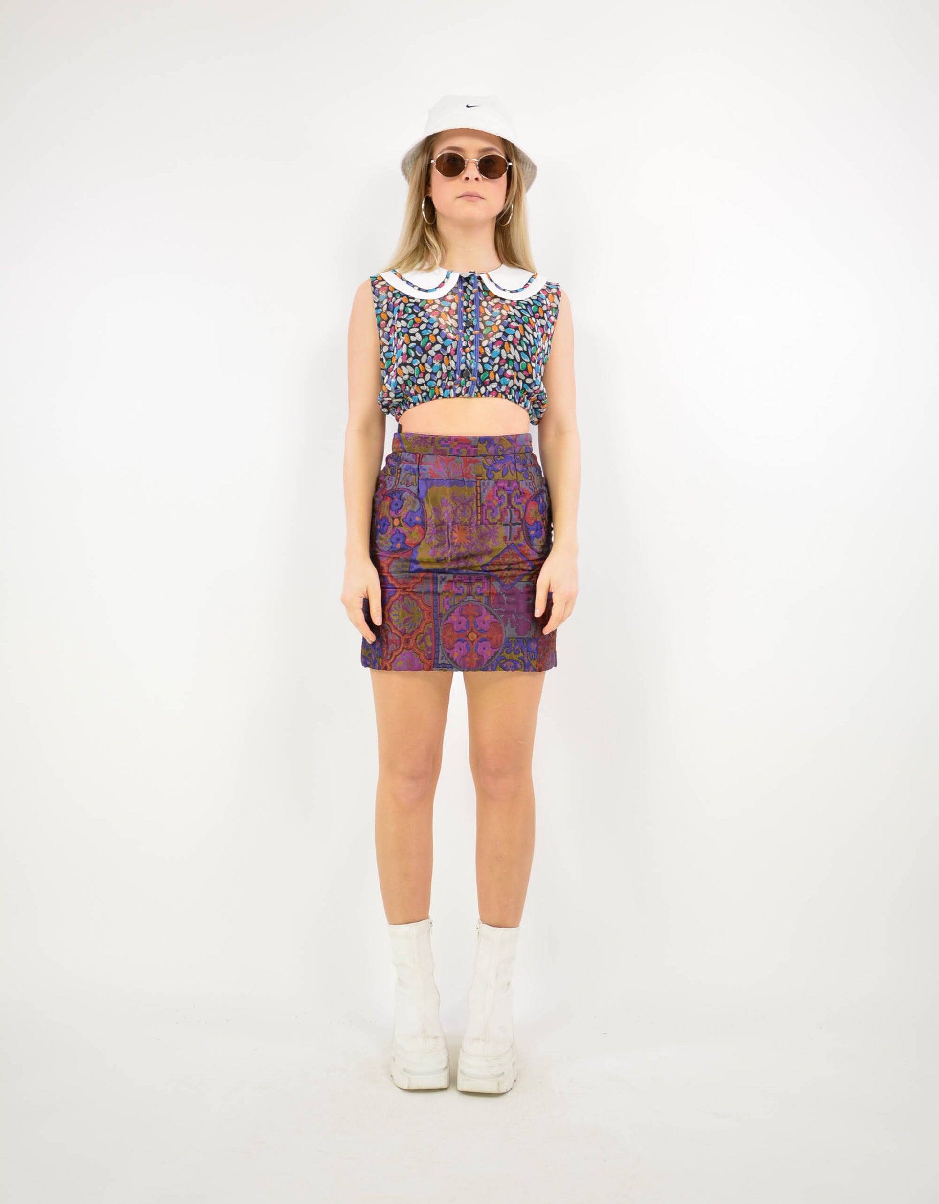 Printed mini skirt - PICKNWEIGHT - VINTAGE KILO STORE