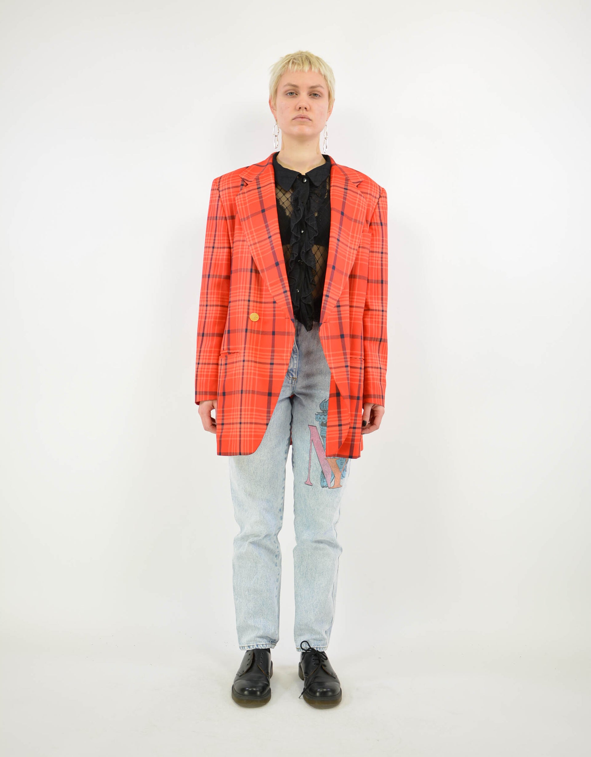 Oversized check blazer - PICKNWEIGHT - VINTAGE KILO STORE